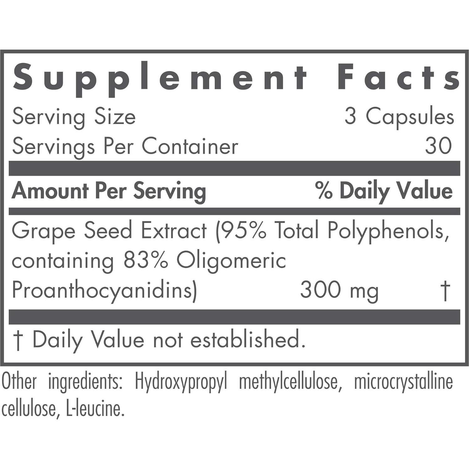 Nutricology Extracto de Semilla de Uva 300mg - 90 Cápsulas
