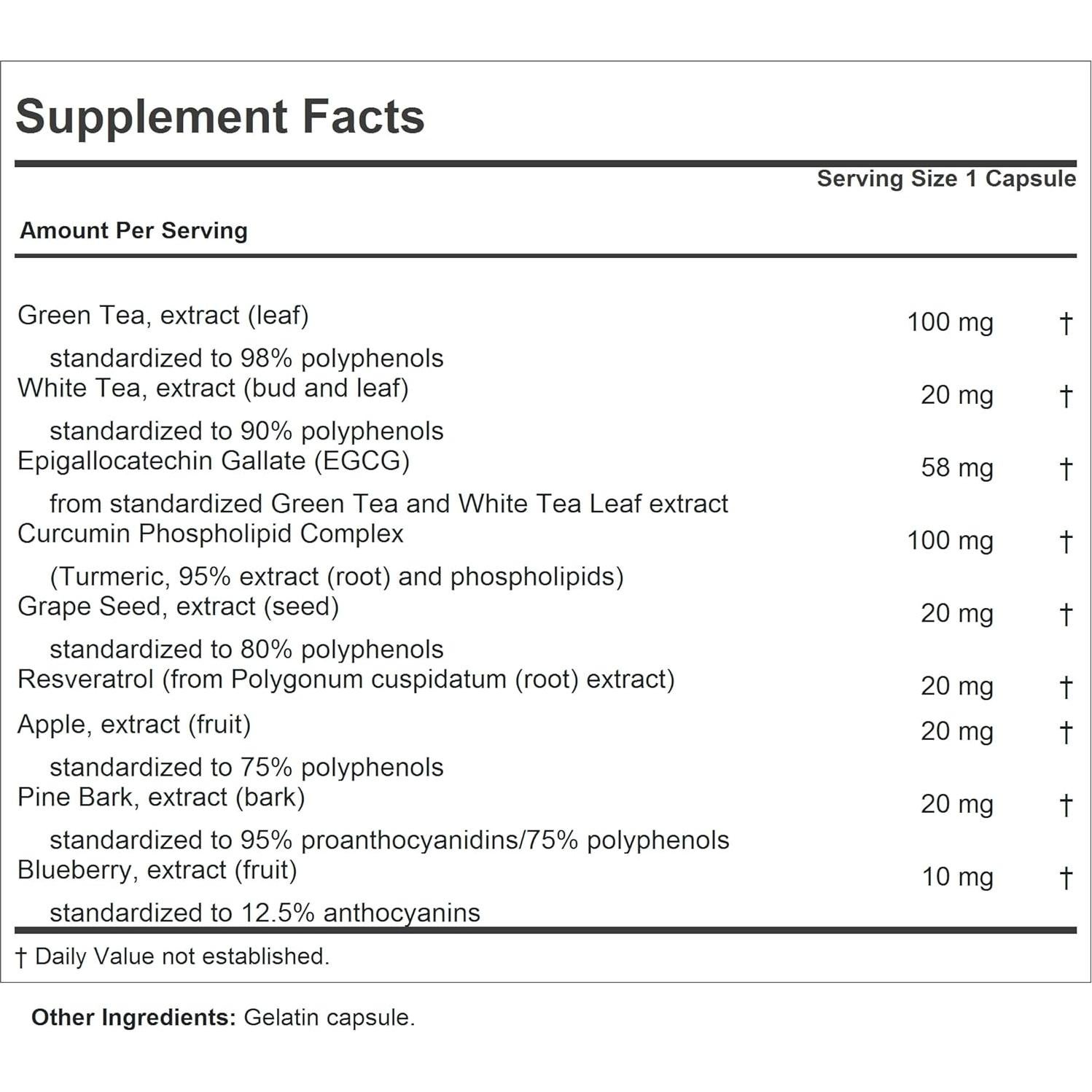 Cápsulas Antioxidantes Andrew Lessman Million ORAC 60 Unidades