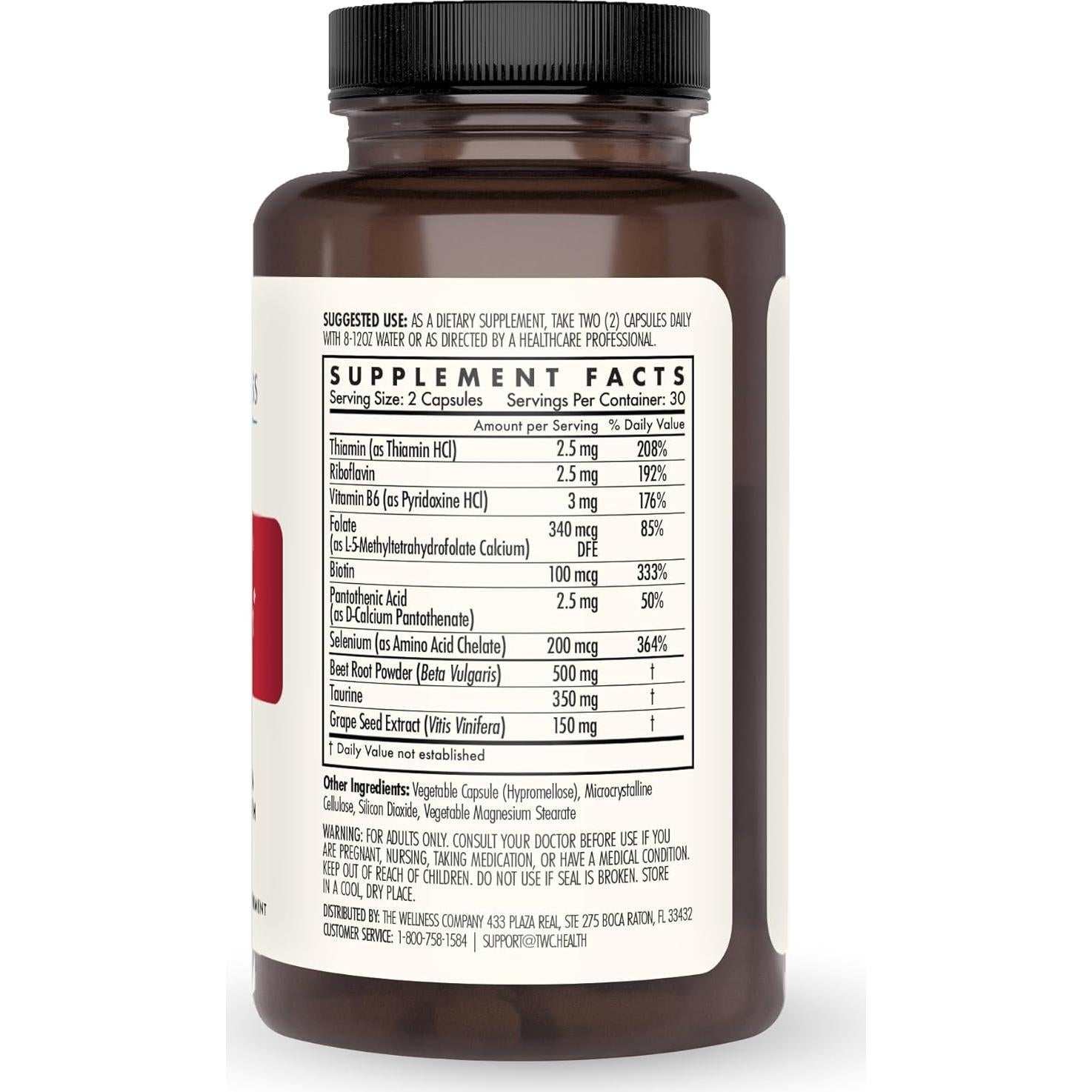 Cápsulas Corazón Saludable La Compañía de Bienestar 60 Unidades