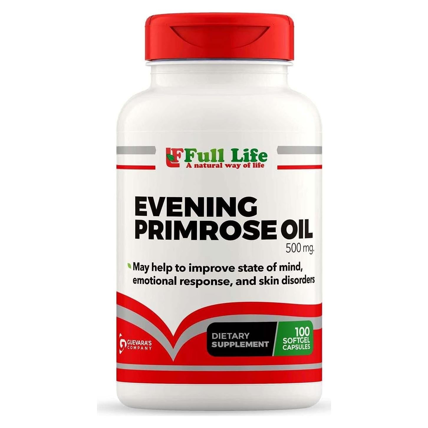 Aceite de Onagra Full Life 500mg - 100 Cápsulas Blandas