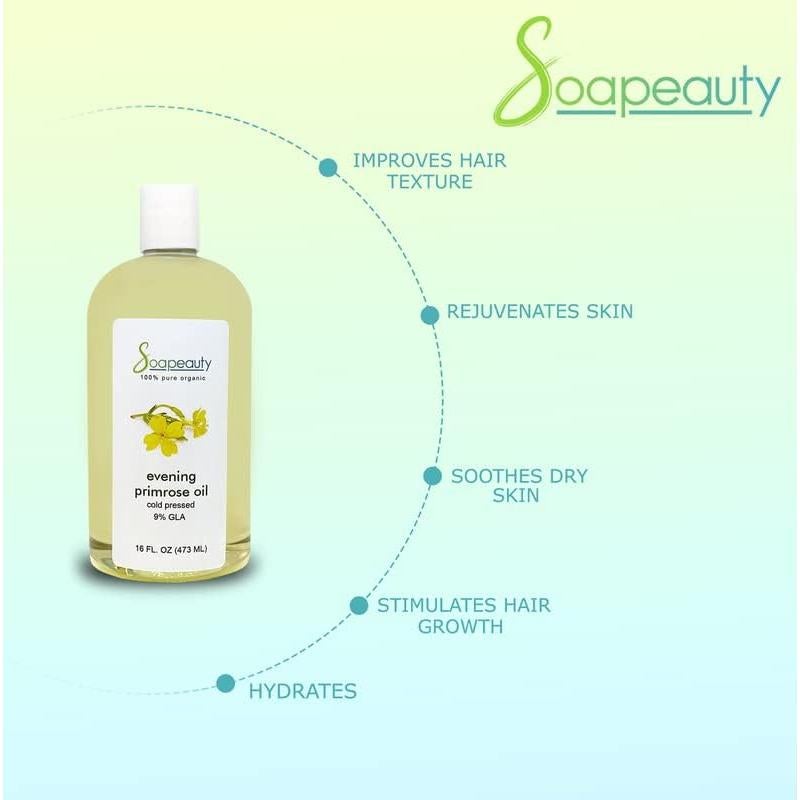 Aceite de Onagra Soapeauty 473 ml Prensado en Frío GLA 9%