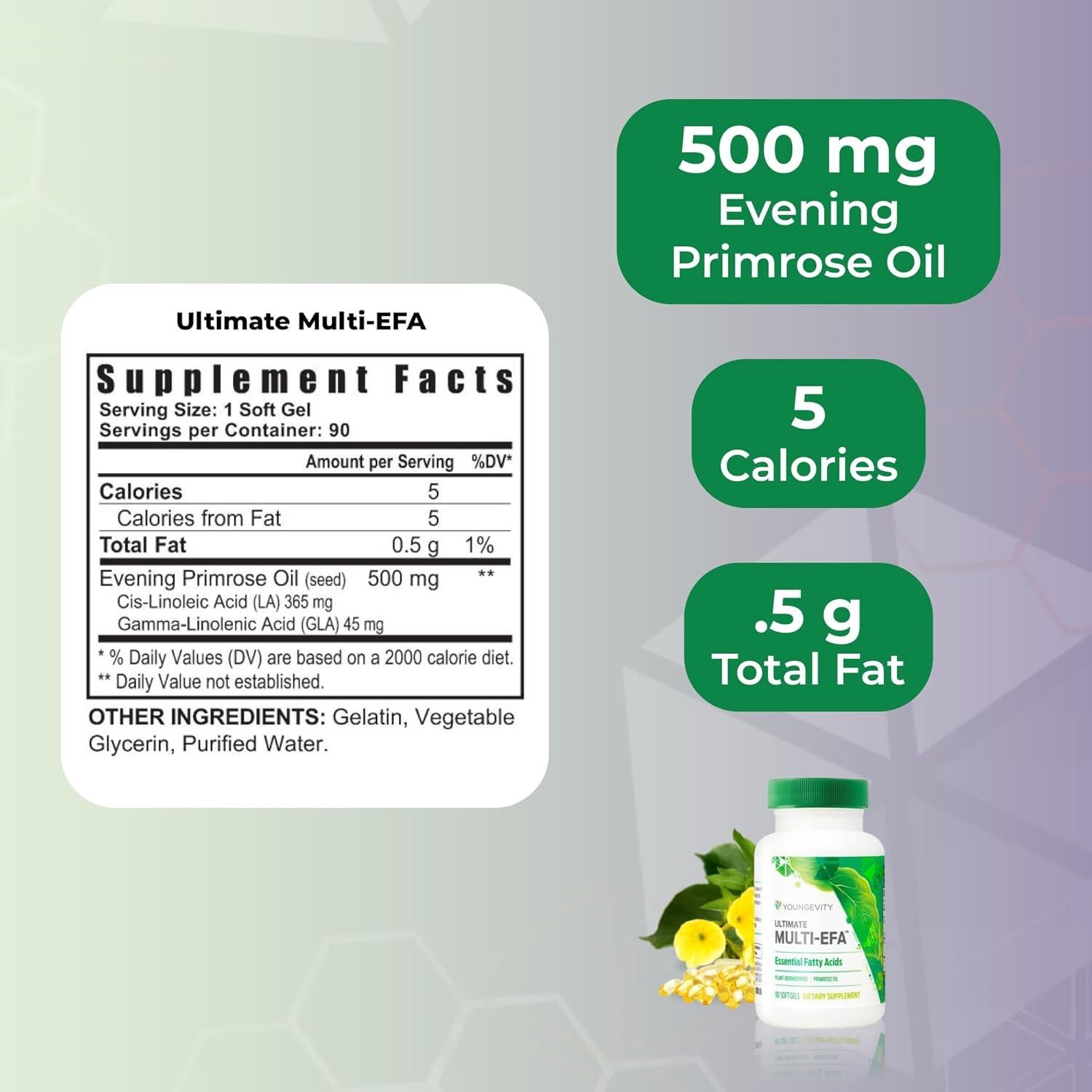 Suplemento EFA Multi-Ultimo Youngevity 90 Softgels Onagra