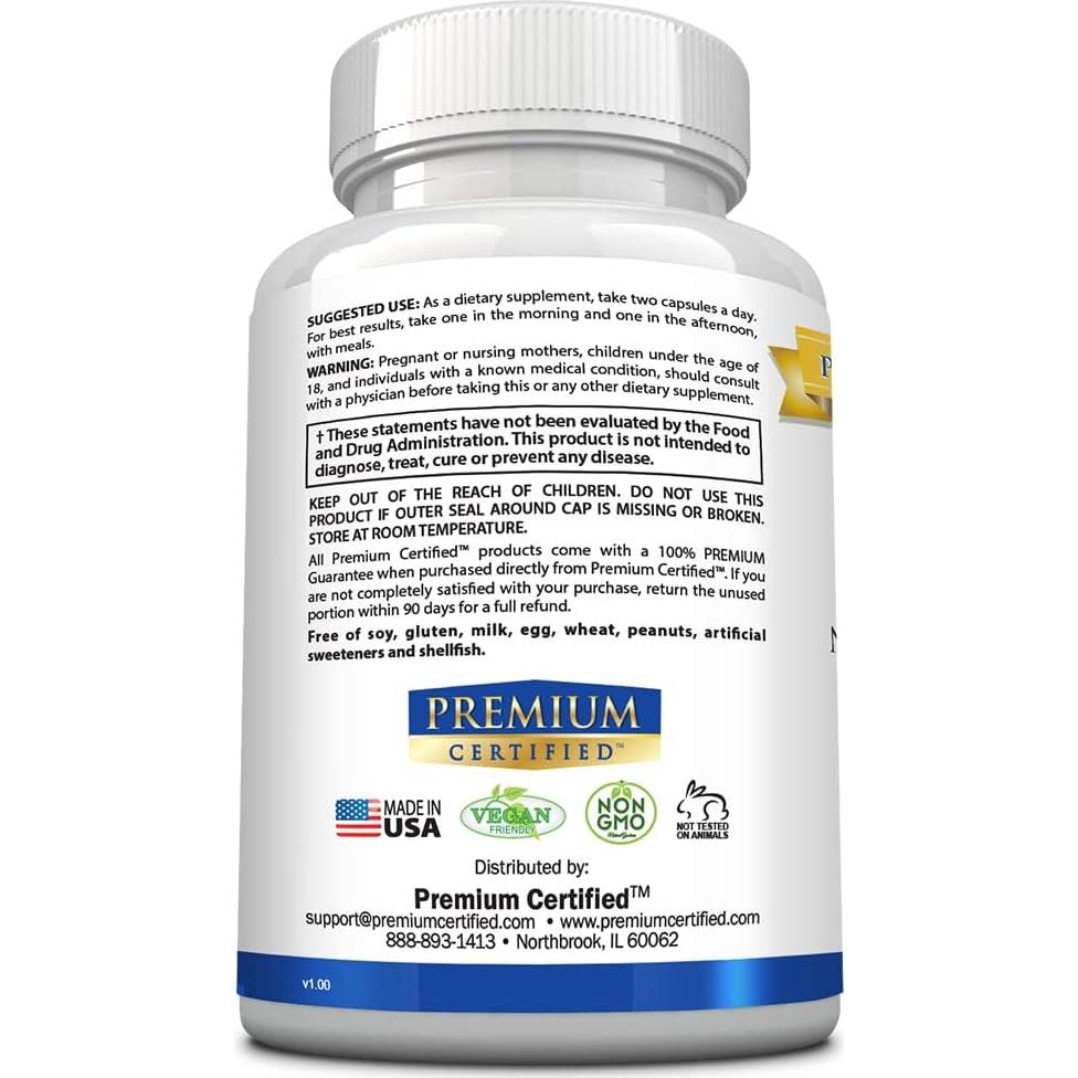 Suplemento PMS Natural Premium - Regulador Hormonal 60 Cápsulas