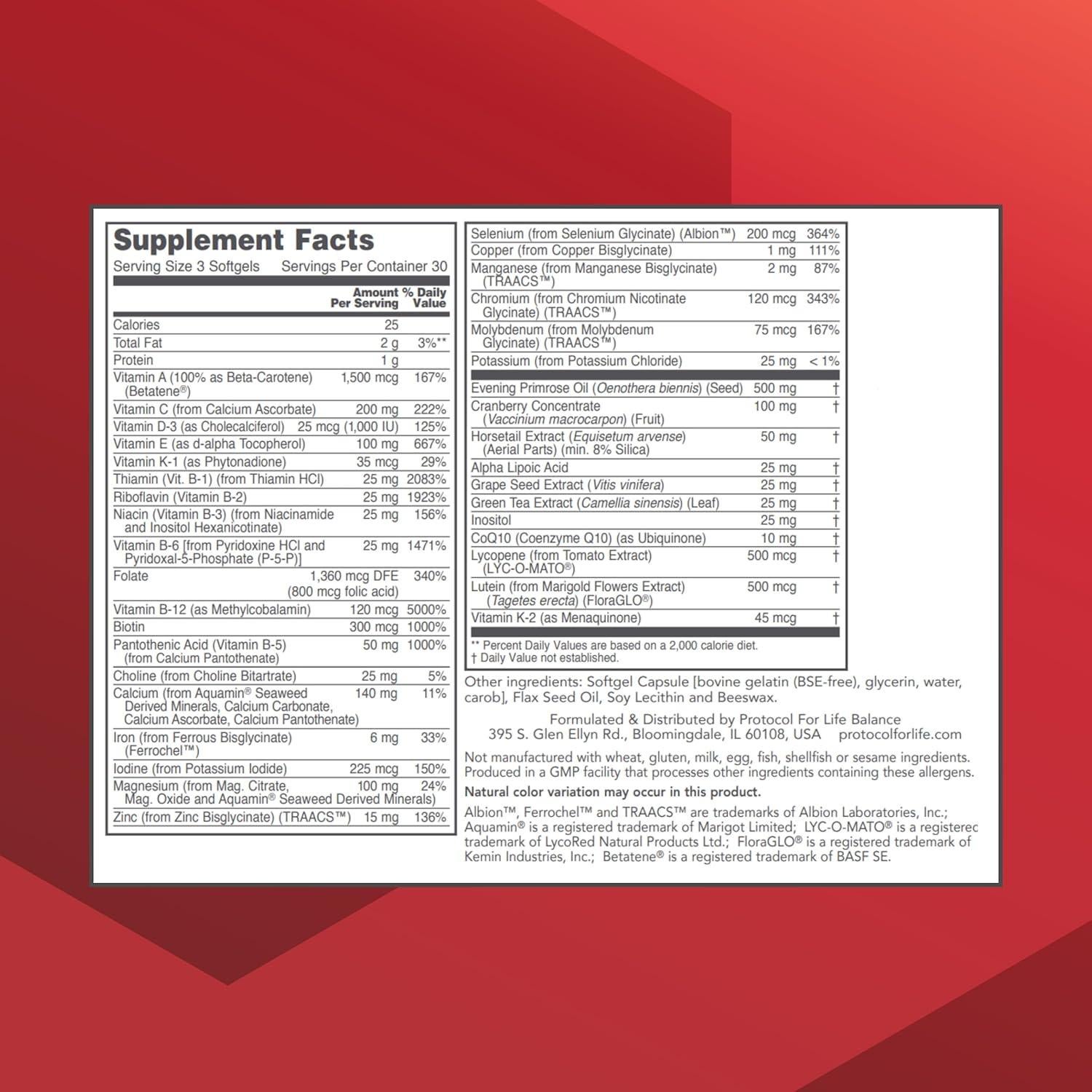 Multivitamínico Ortho Multi Softgels para Mujeres - 90 Unidades