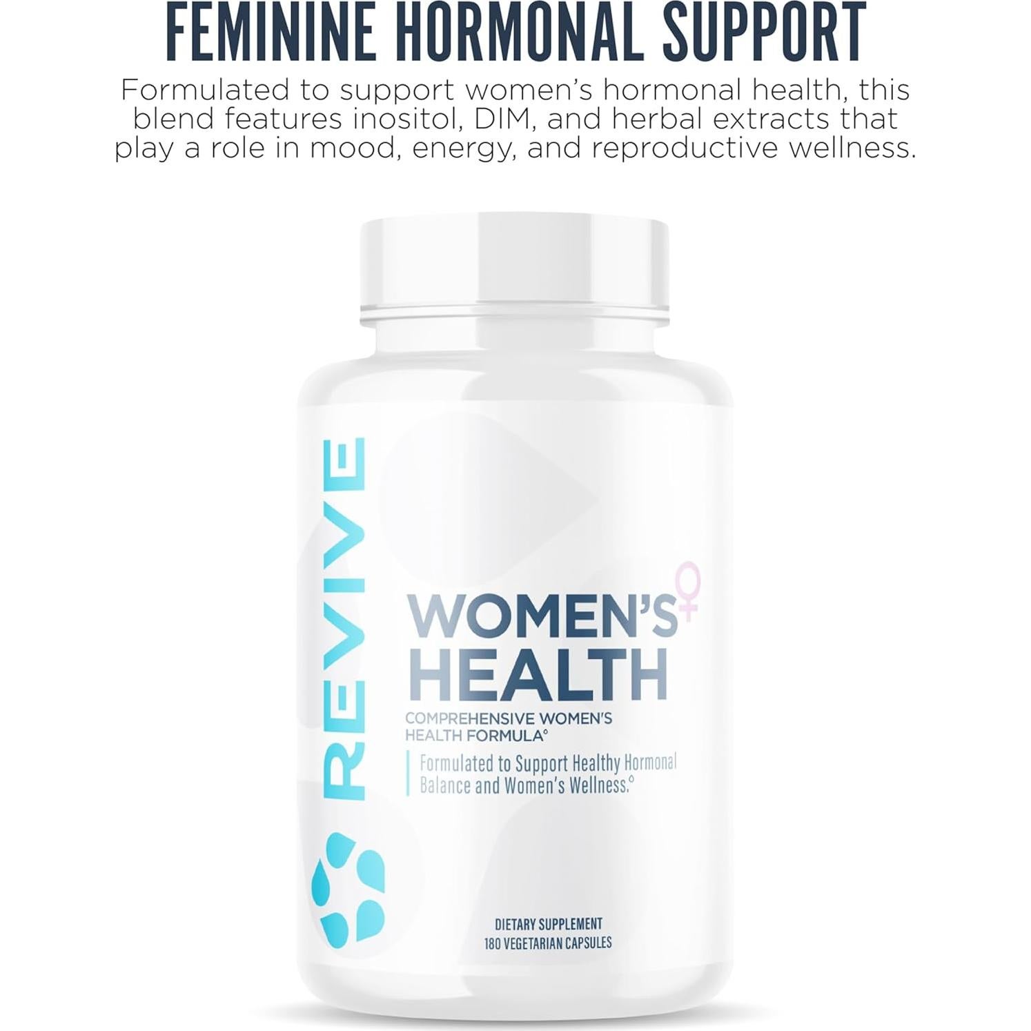 Suplemento Hormonal para Mujeres Revive MD - 180 Cápsulas