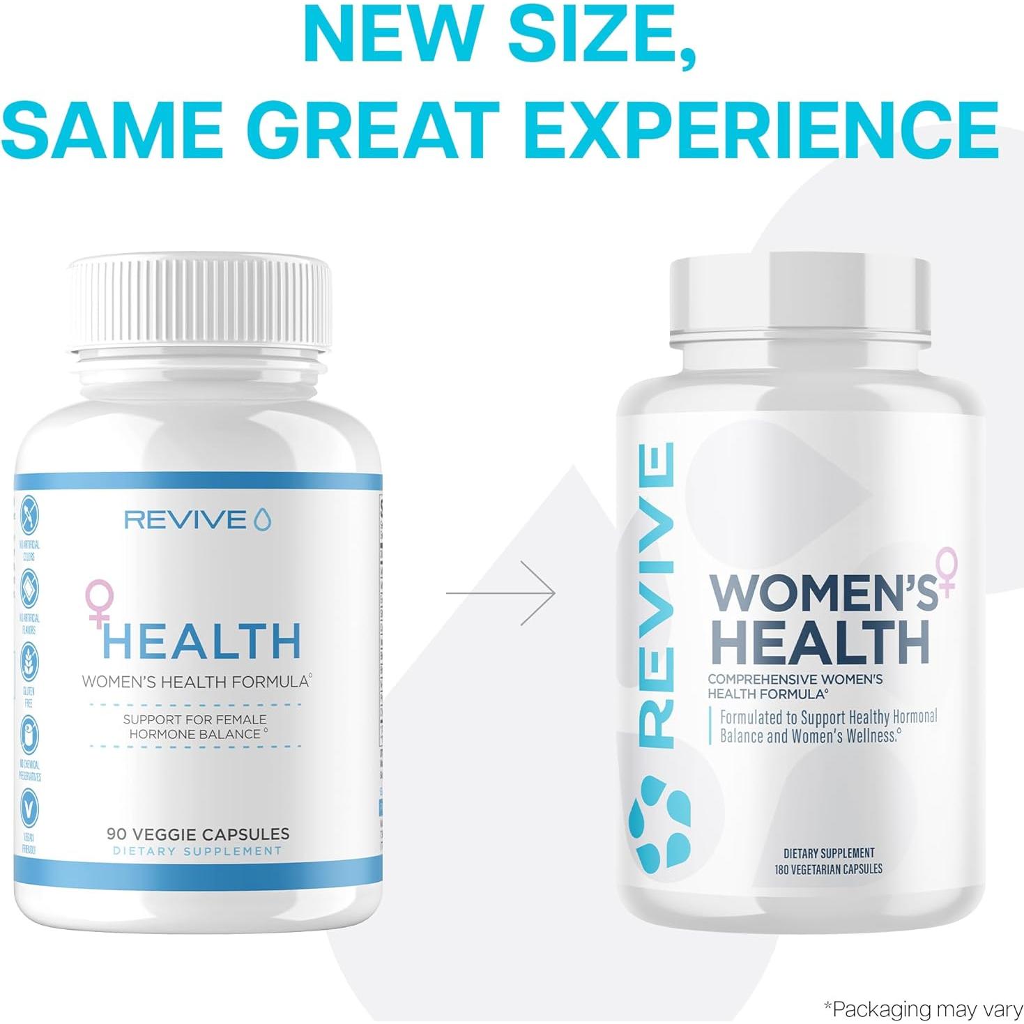 Suplemento Hormonal para Mujeres Revive MD - 180 Cápsulas