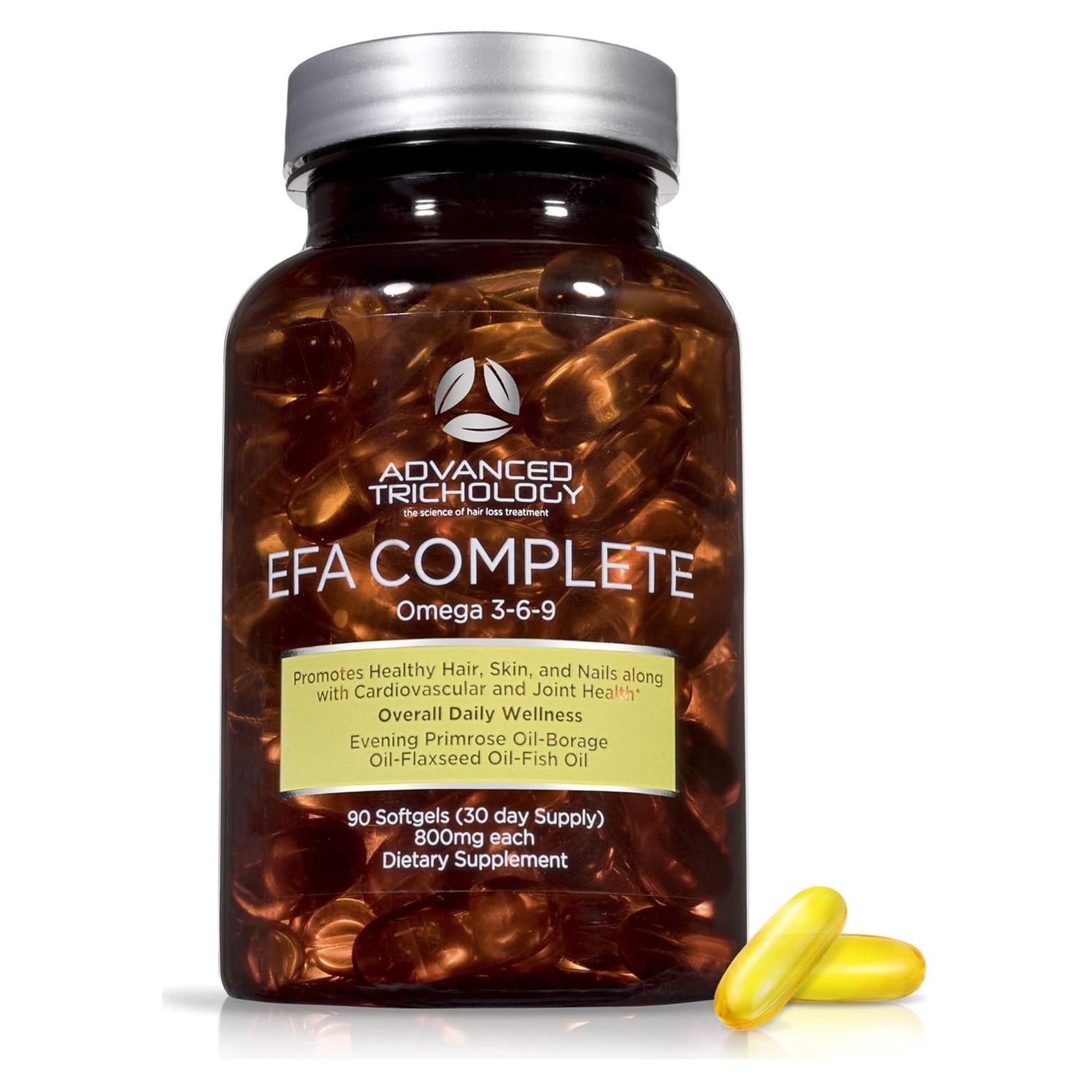 EFA Completo Omega 3 6 9 Tricología Avanzada 800mg 90 cápsulas