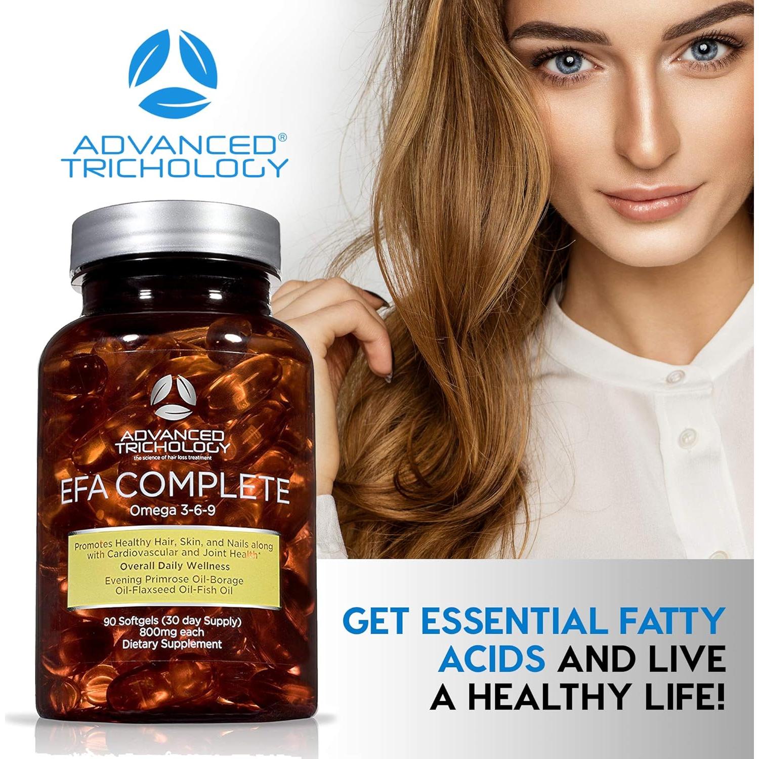 EFA Completo Omega 3 6 9 Tricología Avanzada 800mg 90 cápsulas