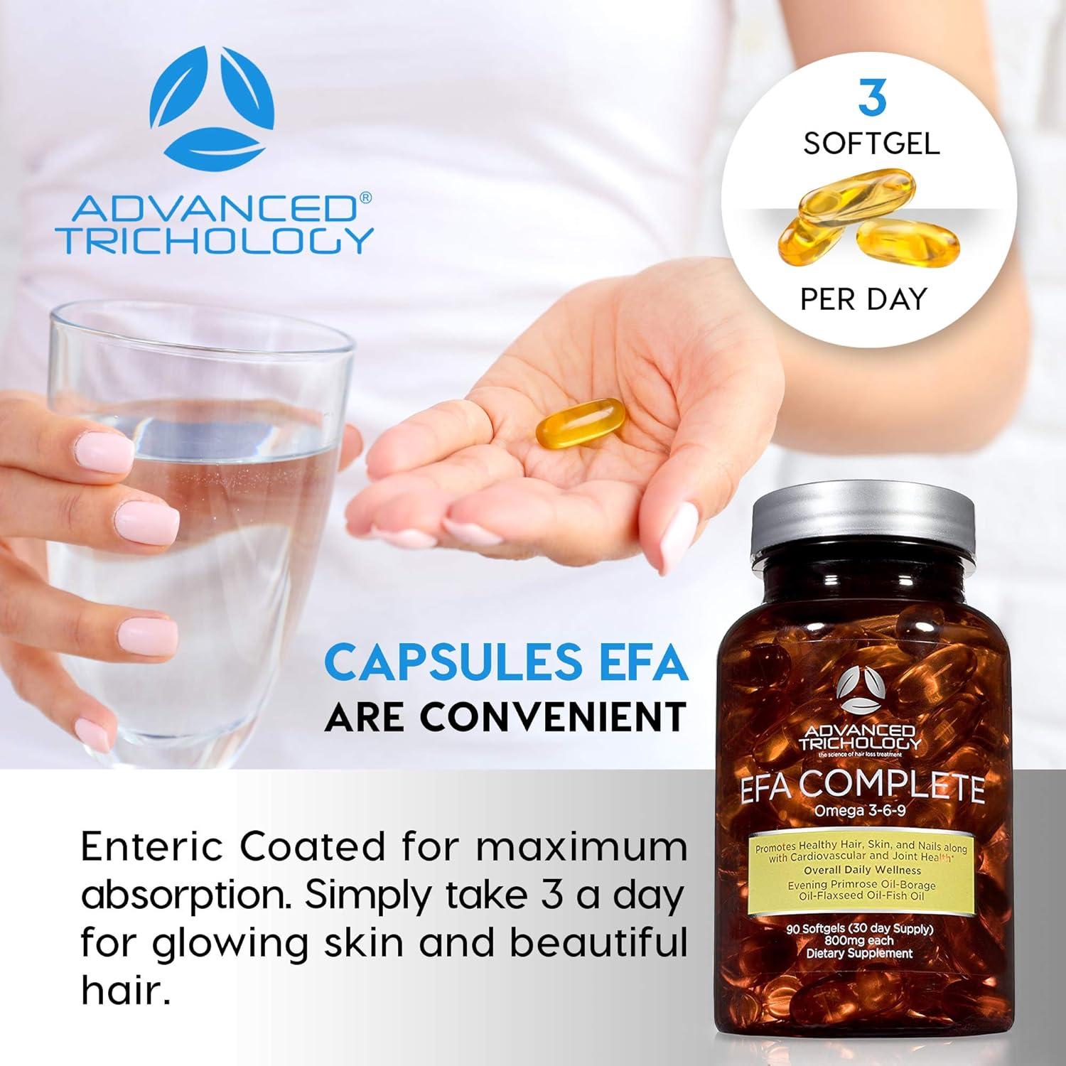 EFA Completo Omega 3 6 9 Tricología Avanzada 800mg 90 cápsulas