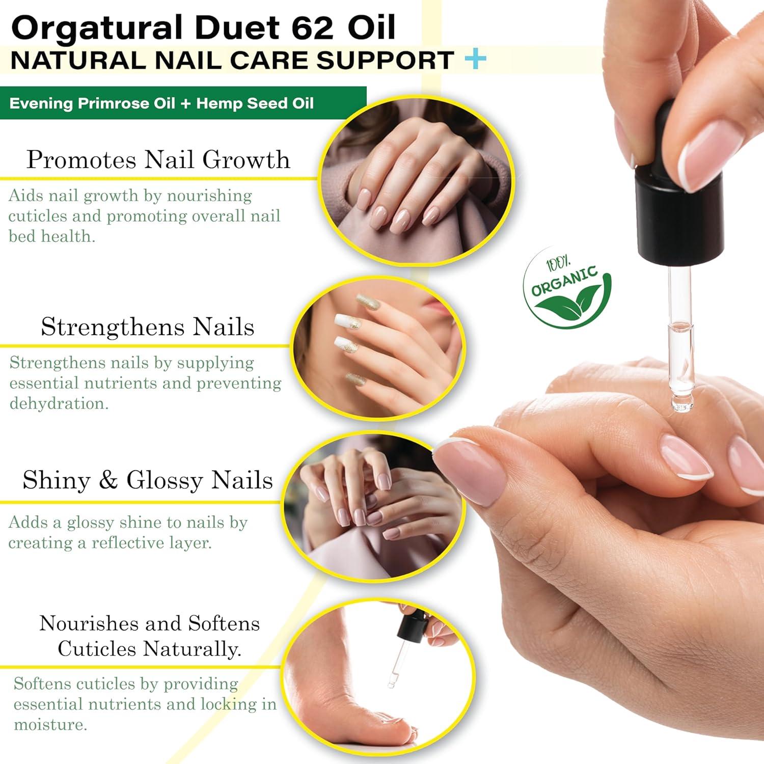 Aceite 2 en 1 Orgatural Dueto 62 - Onagra y Cánamo 30ml