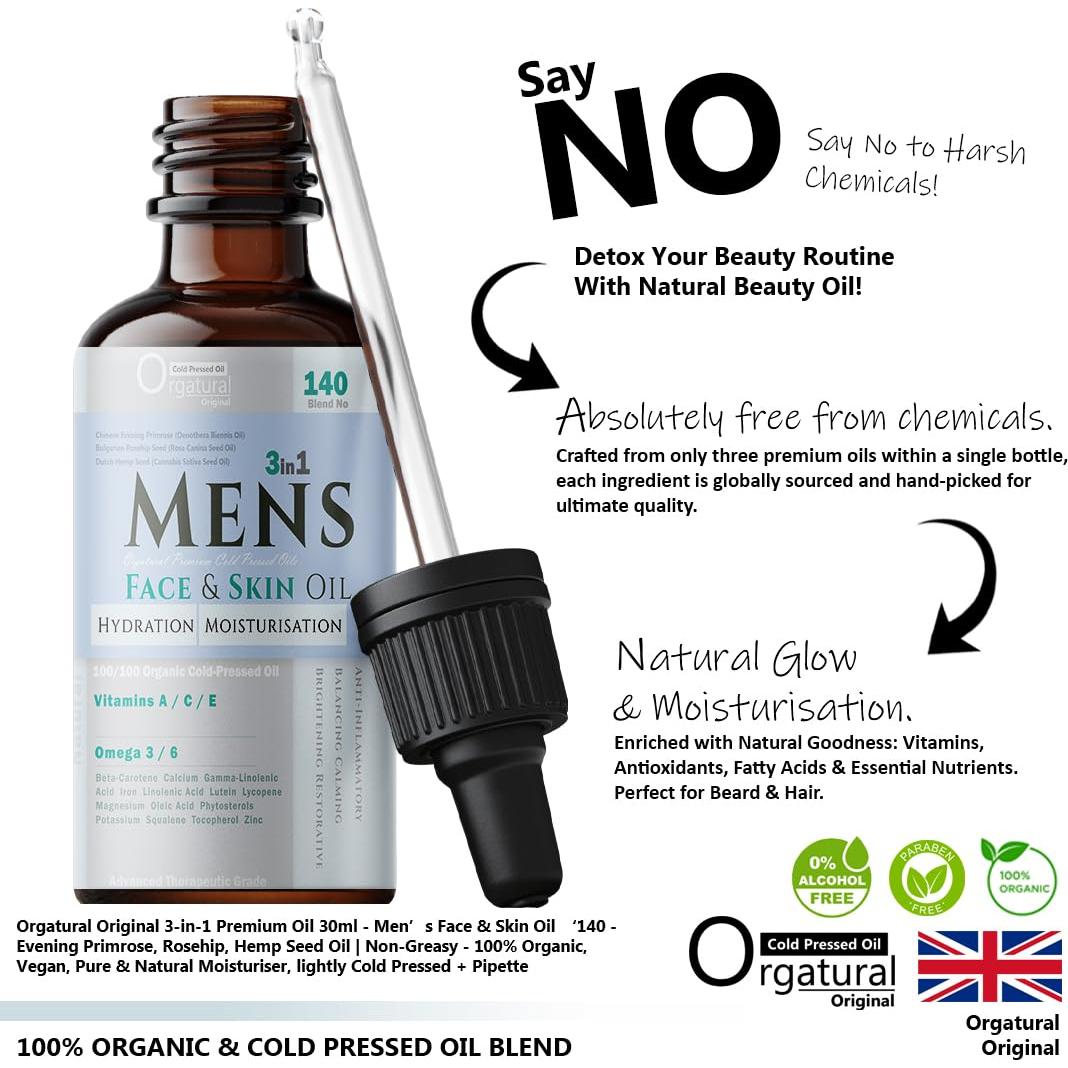 Aceite Facial y de Piel Orgatural 30ml - 100% Orgánico y Vegano