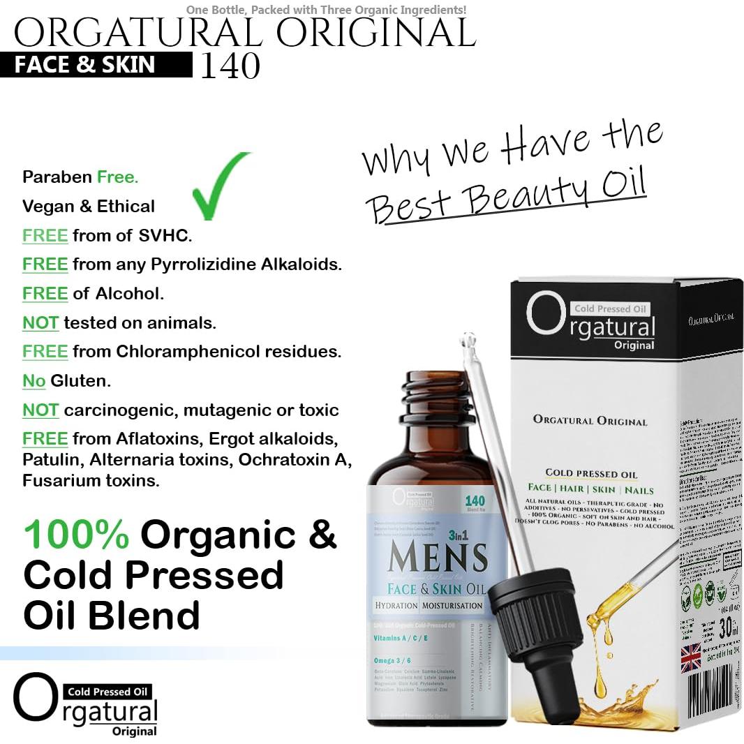 Aceite Facial y de Piel Orgatural 30ml - 100% Orgánico y Vegano