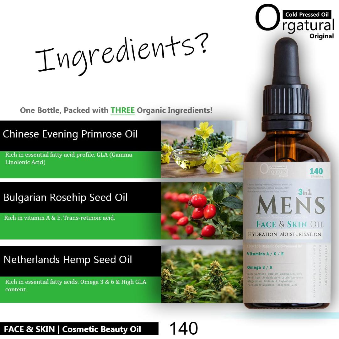 Aceite Facial y de Piel Orgatural 30ml - 100% Orgánico y Vegano