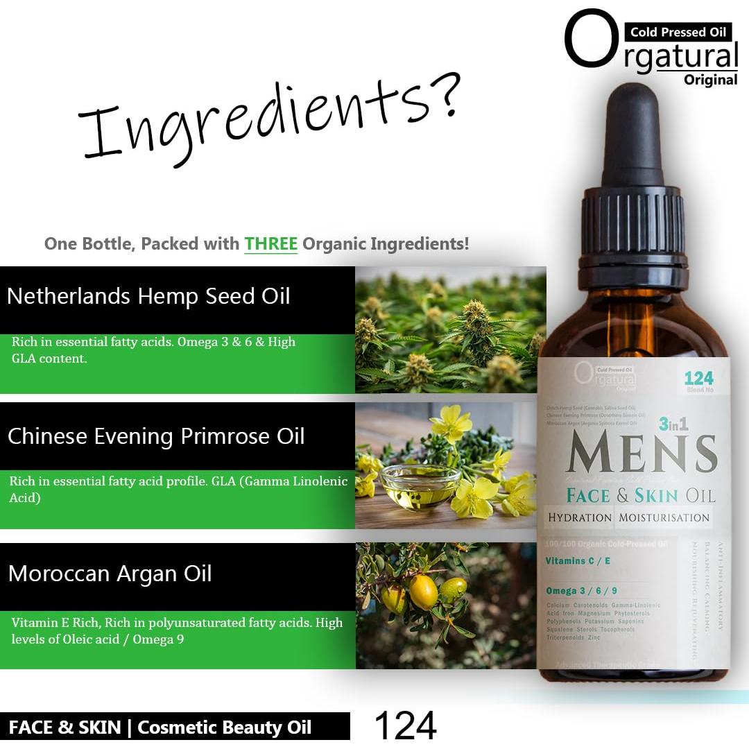 Aceite Facial y de Piel Orgatural 30ml - 100% Orgánico, Vegano