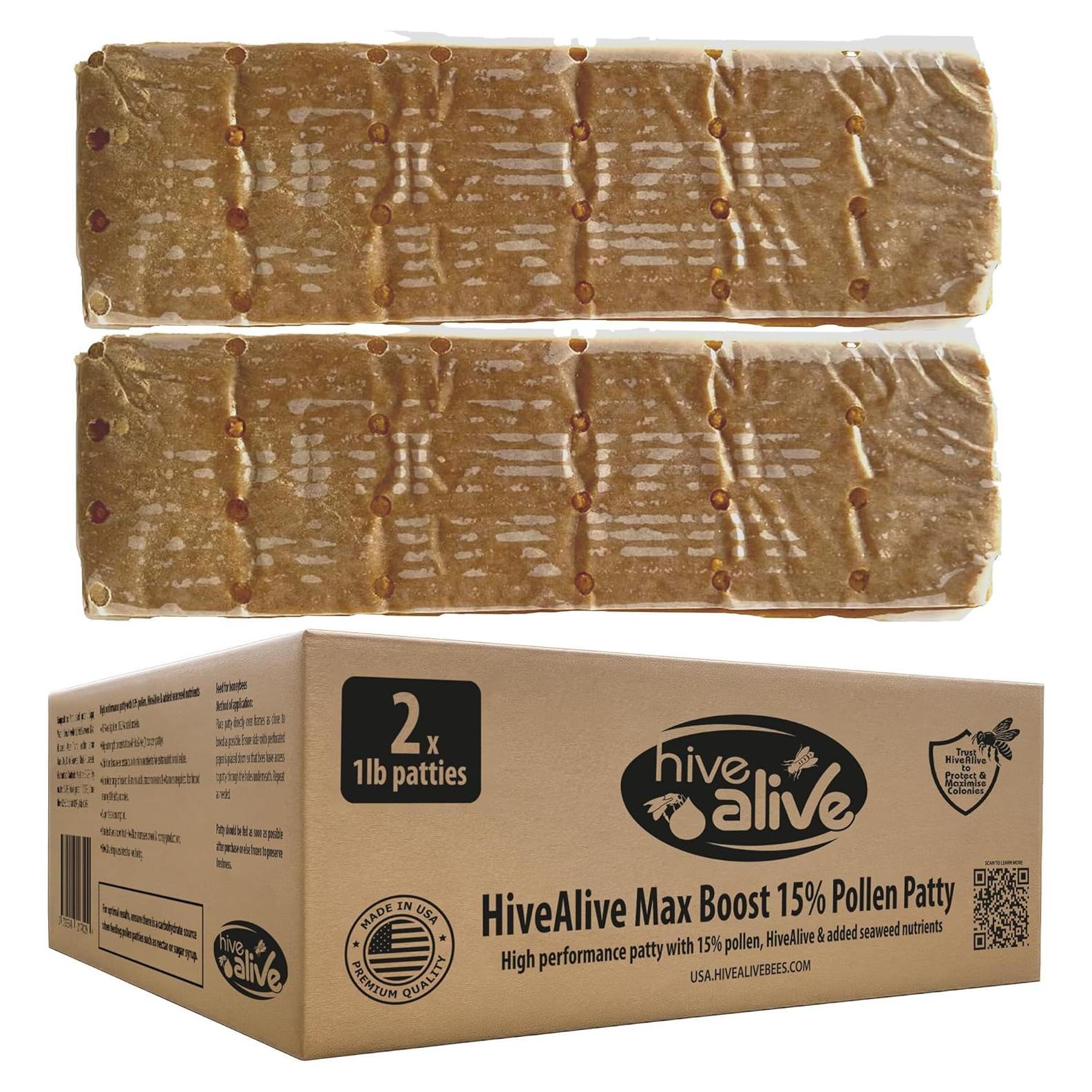 Pastillas de Polen Hive Alive 0.91kg - Alimento para Abejas