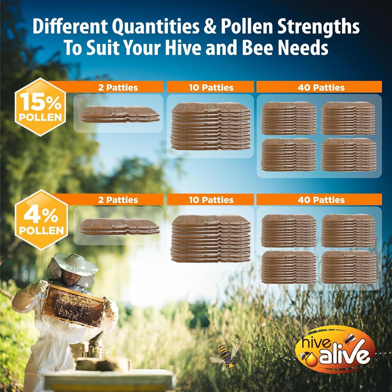 Pastillas de Polen Hive Alive 0.91kg - Alimento para Abejas