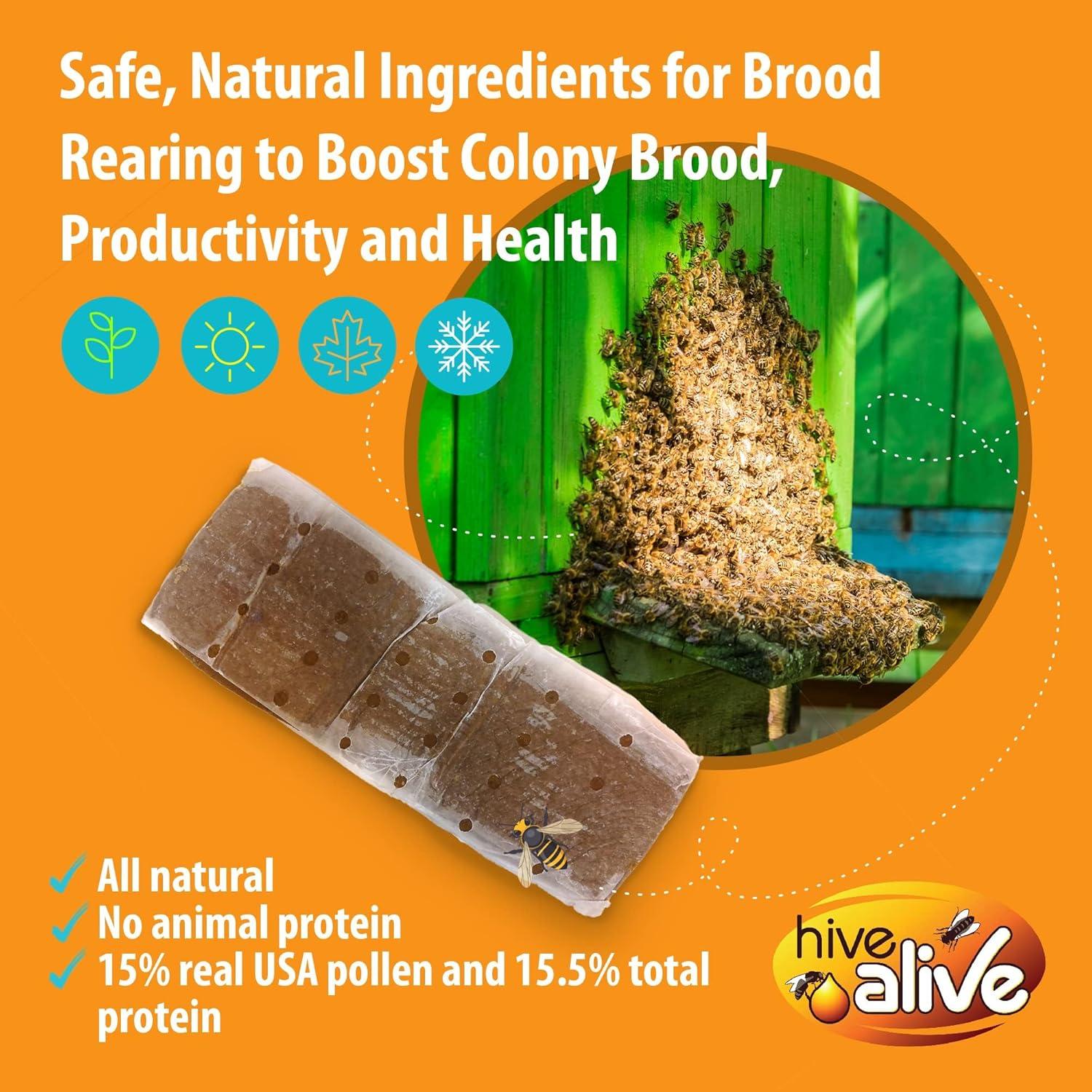 Pastillas de Polen Hive Alive 0.91kg - Alimento para Abejas