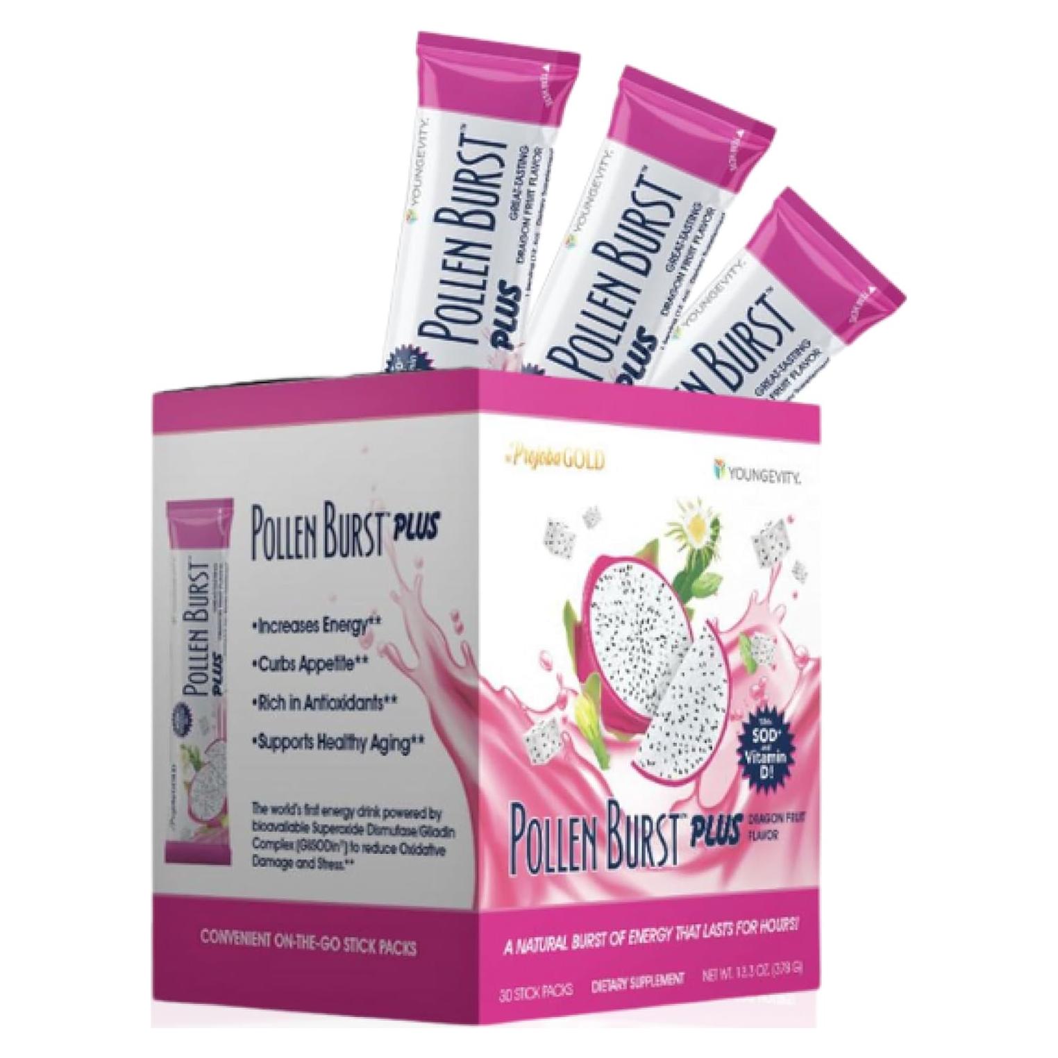 Suplemento Energético Youngevity ProJoba Pollen Burst 30 Paquetes