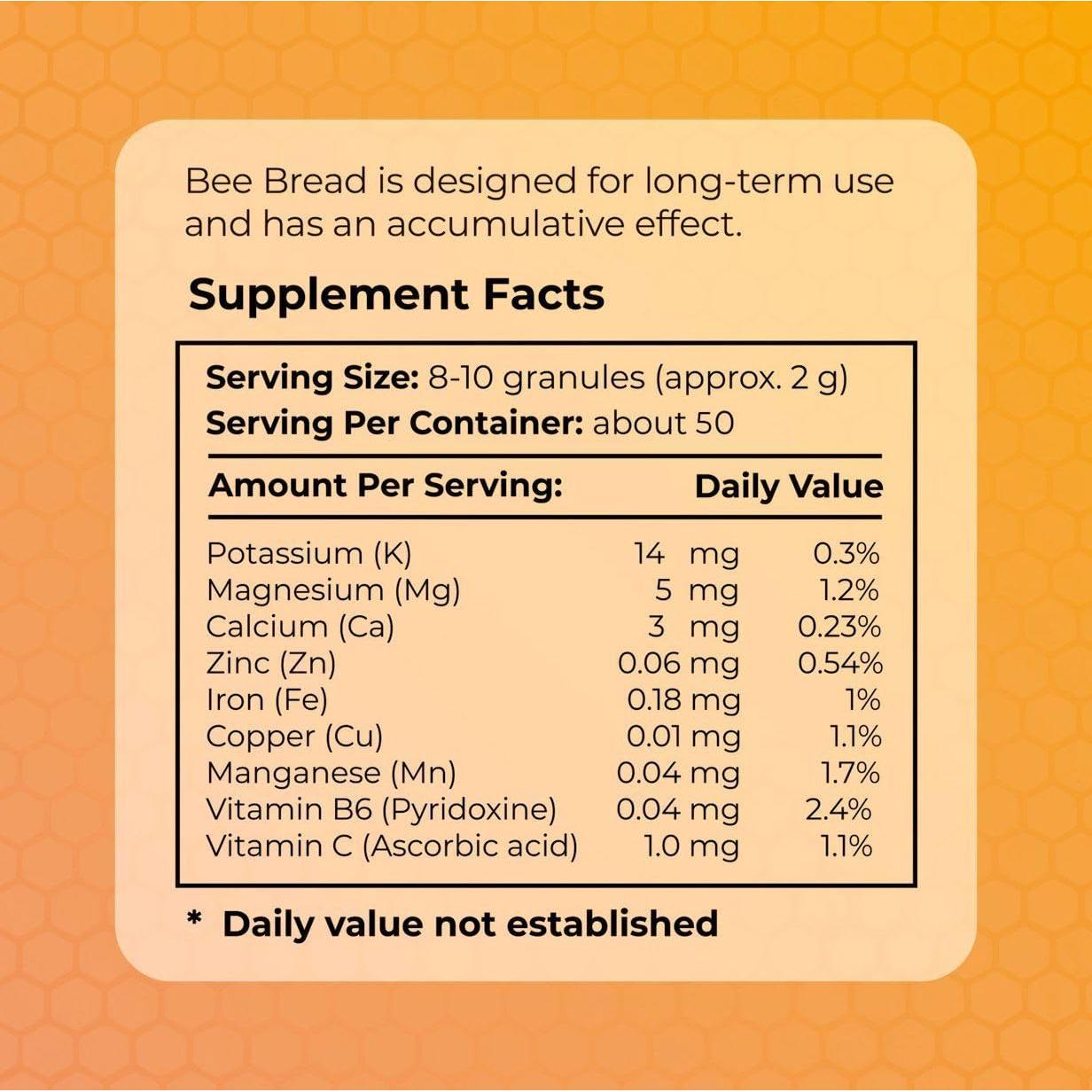 Pan de Abeja Fermentado NTime 100g - Superalimento Orgánico