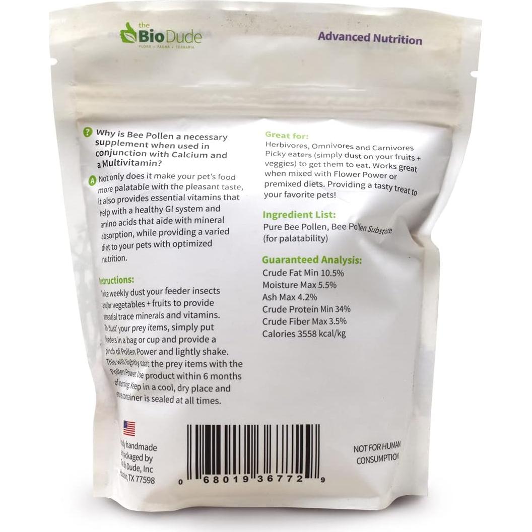 Suplemento de Polen de Abeja The Bio Dude 450 g - Alto en Vitaminas