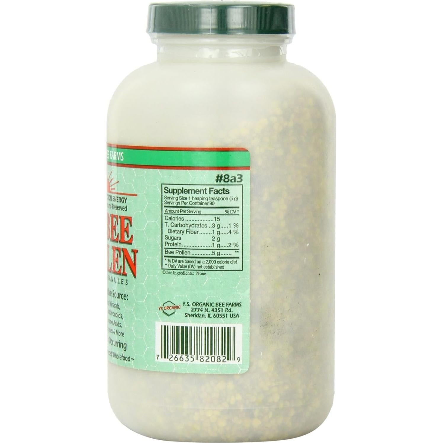 Polen de Abeja Fresco Gránulos Enteros Y.S. Organic 500g