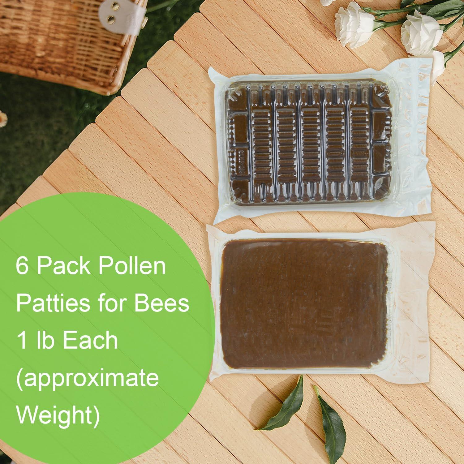 Paquete de 6 Pastillas de Polen para Abejas HiveSweet 2.98 kg