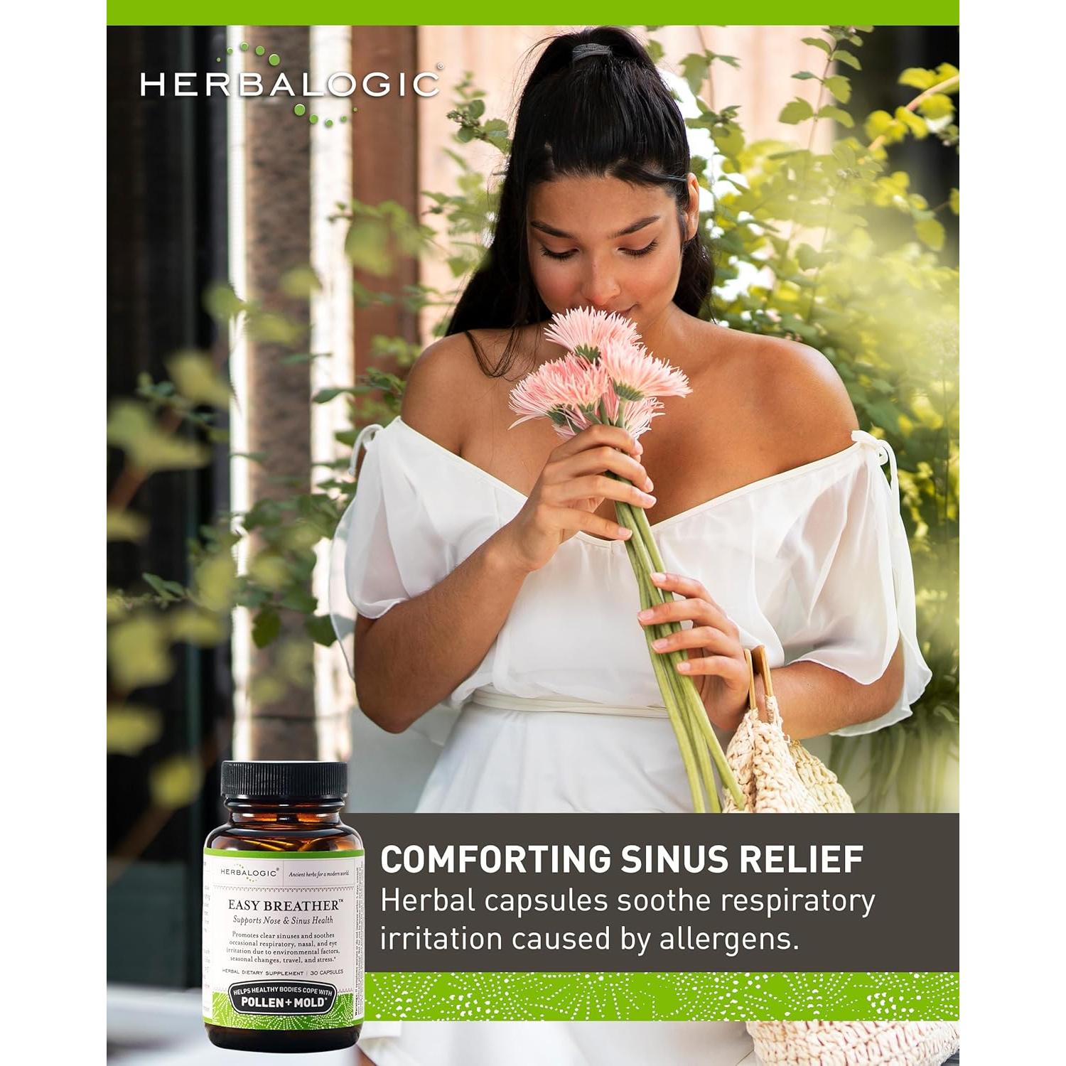 Cápsulas de Hierbas Easy Breather - 30 Unidades - Apoyo Respiratorio