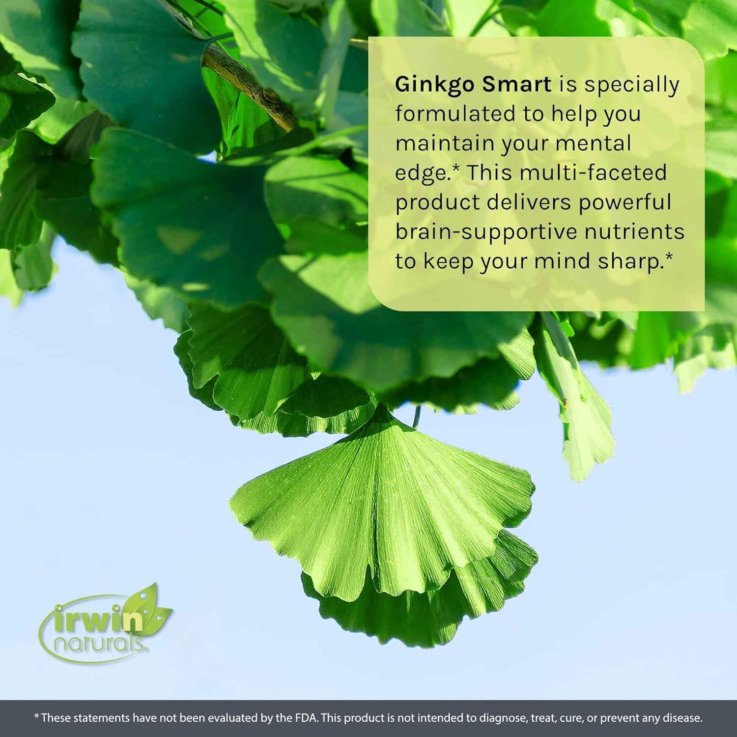 Irwin Naturals Ginkgo Smart Nootrópico 120 Gelatinas 340g