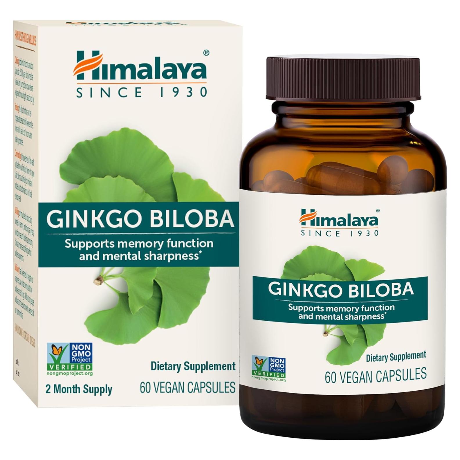 Suplemento Herbal Himalaya Ginkgo Biloba 120 mg 60 Cápsulas