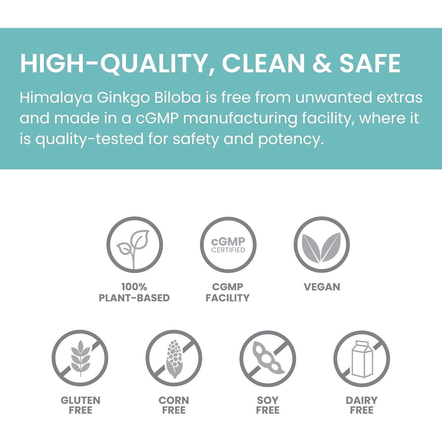 Suplemento Herbal Himalaya Ginkgo Biloba 120 mg 60 Cápsulas