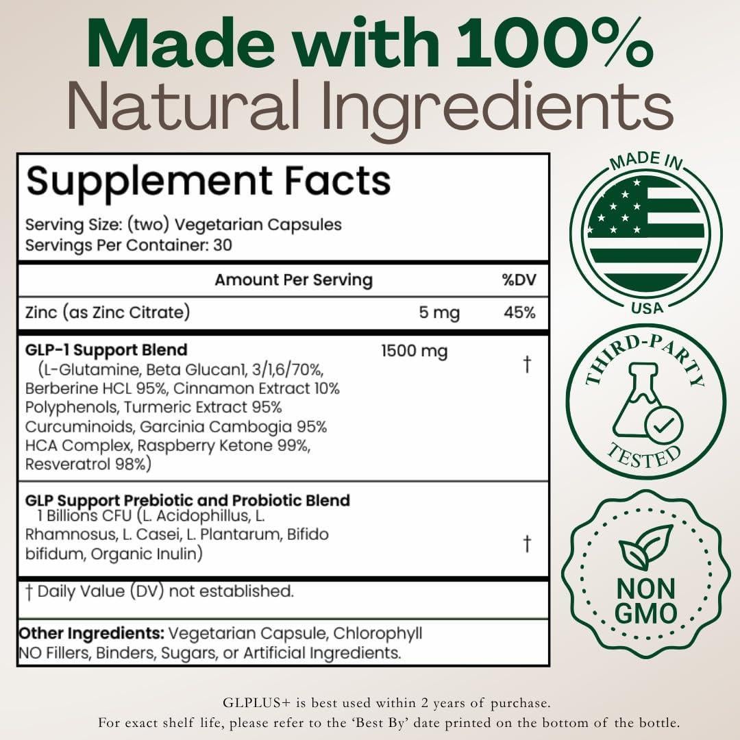 Suplemento GLP-1 Plus+Ultra 60 Cápsulas - Control de Apetito