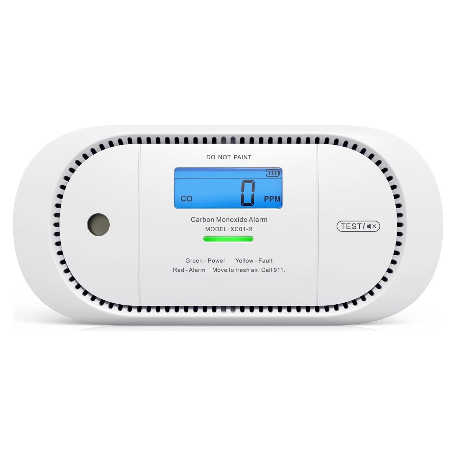 Detector de Monóxido de Carbono X-Sense XC01-R con Pantalla LCD