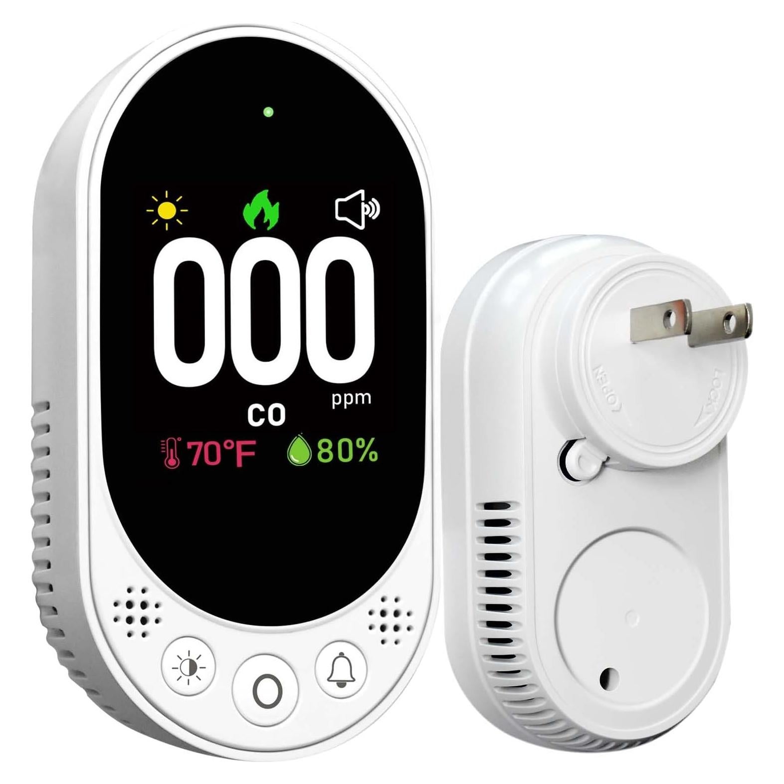 Detector de Monóxido de Carbono Enchufable VETOUCH L6068