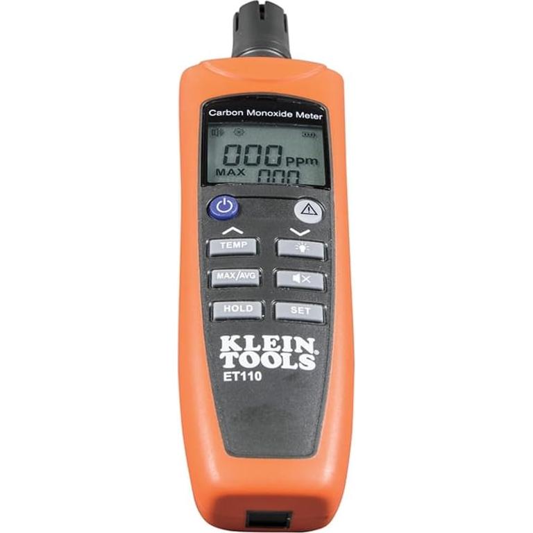 Medidor de CO Klein Tools ET110 con Alarma y Funda