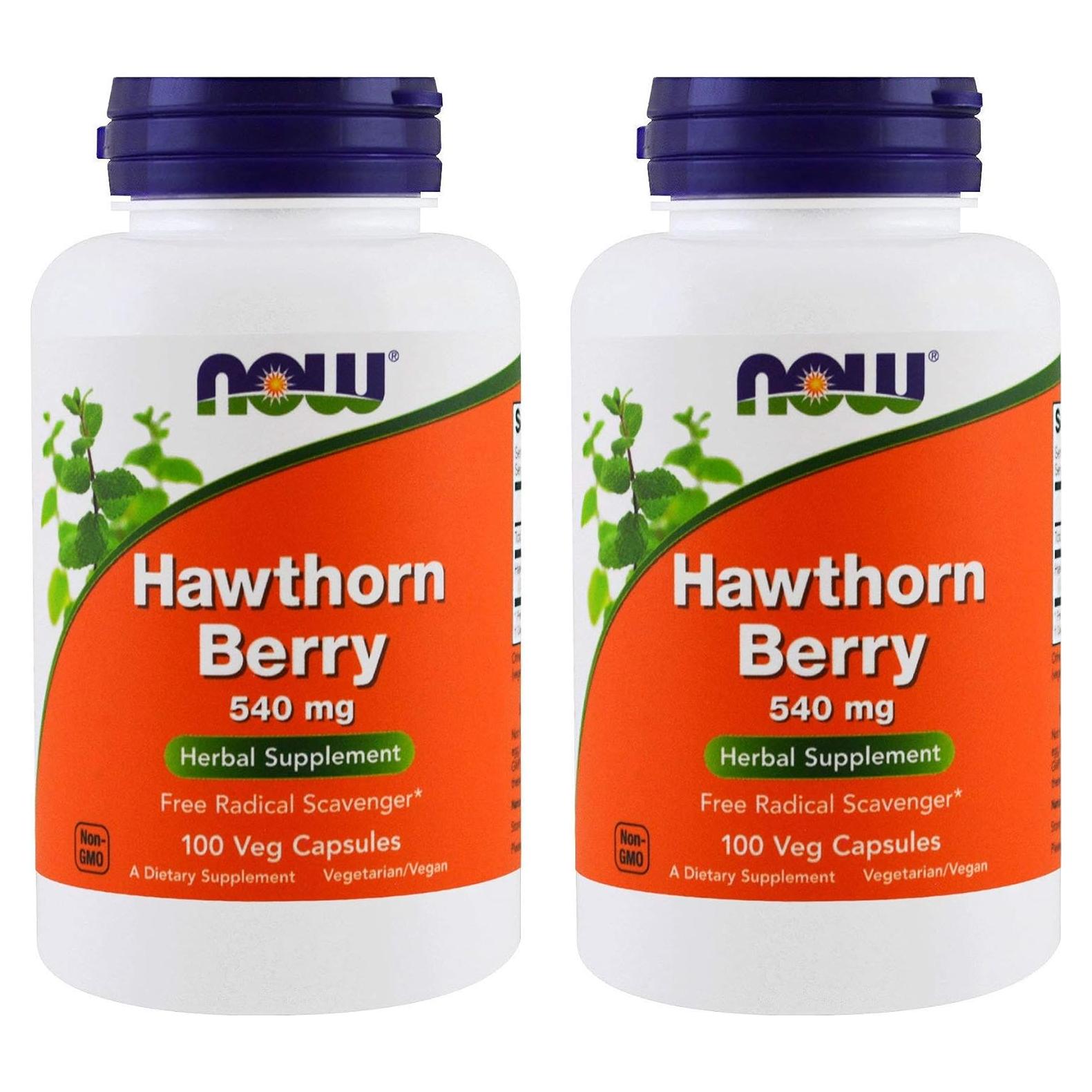 Baya de Espino NOW Foods 540 mg - 100 Cápsulas Veganas