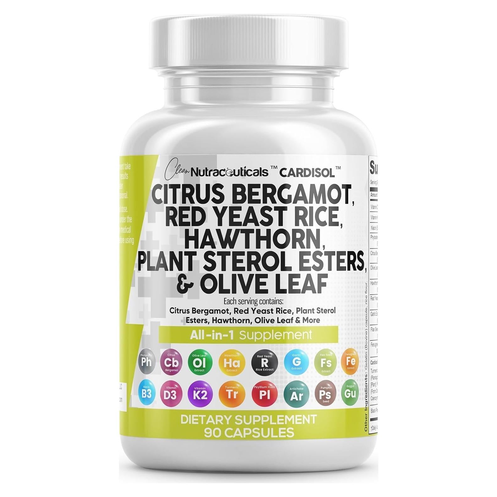 Cápsulas de Arroz Rojo y Bergamota Clean Nutraceuticals 116g