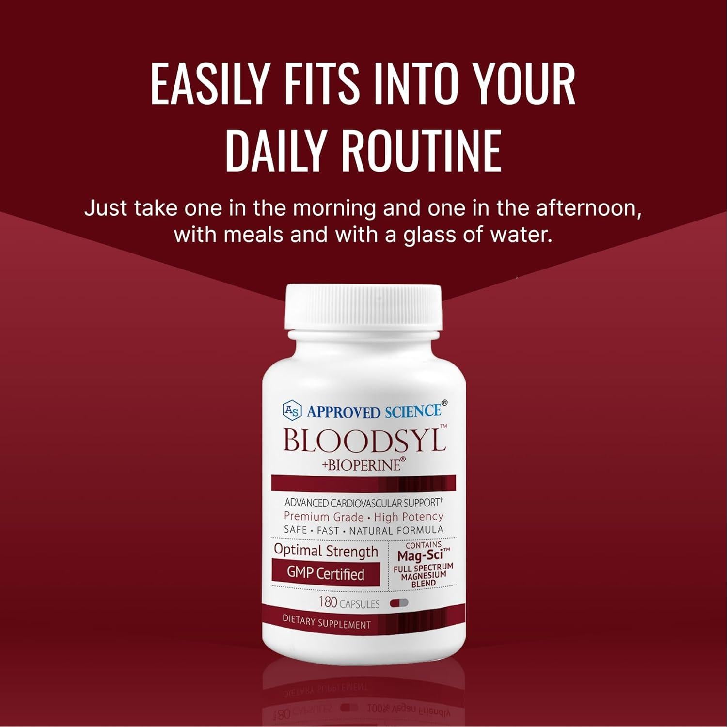 Suplemento Bloodsyl Approved Science - 180 Cápsulas Veganas