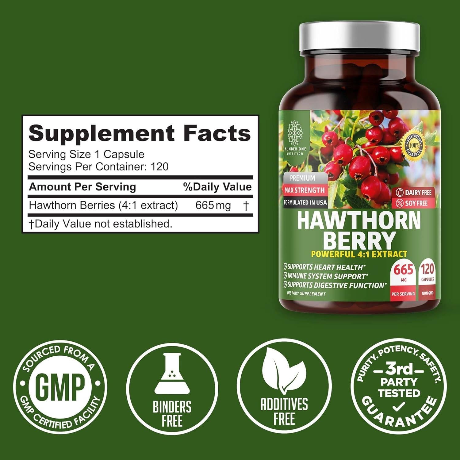 Cápsulas de Baya de Espino Número Uno Nutrición 240 Caps