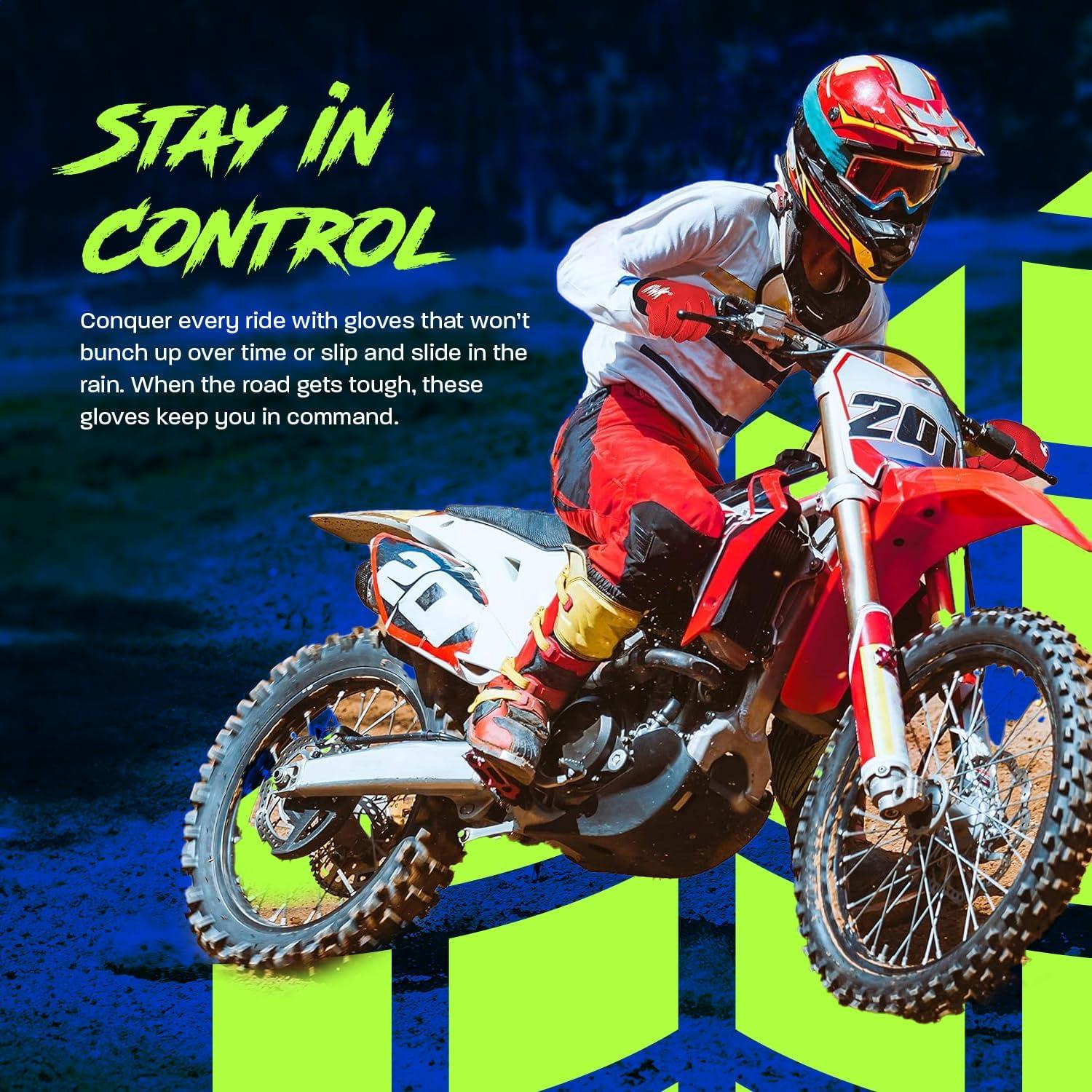 Guantes de Motocicleta HWK Flexo Tácticos 3X-Grande Negros