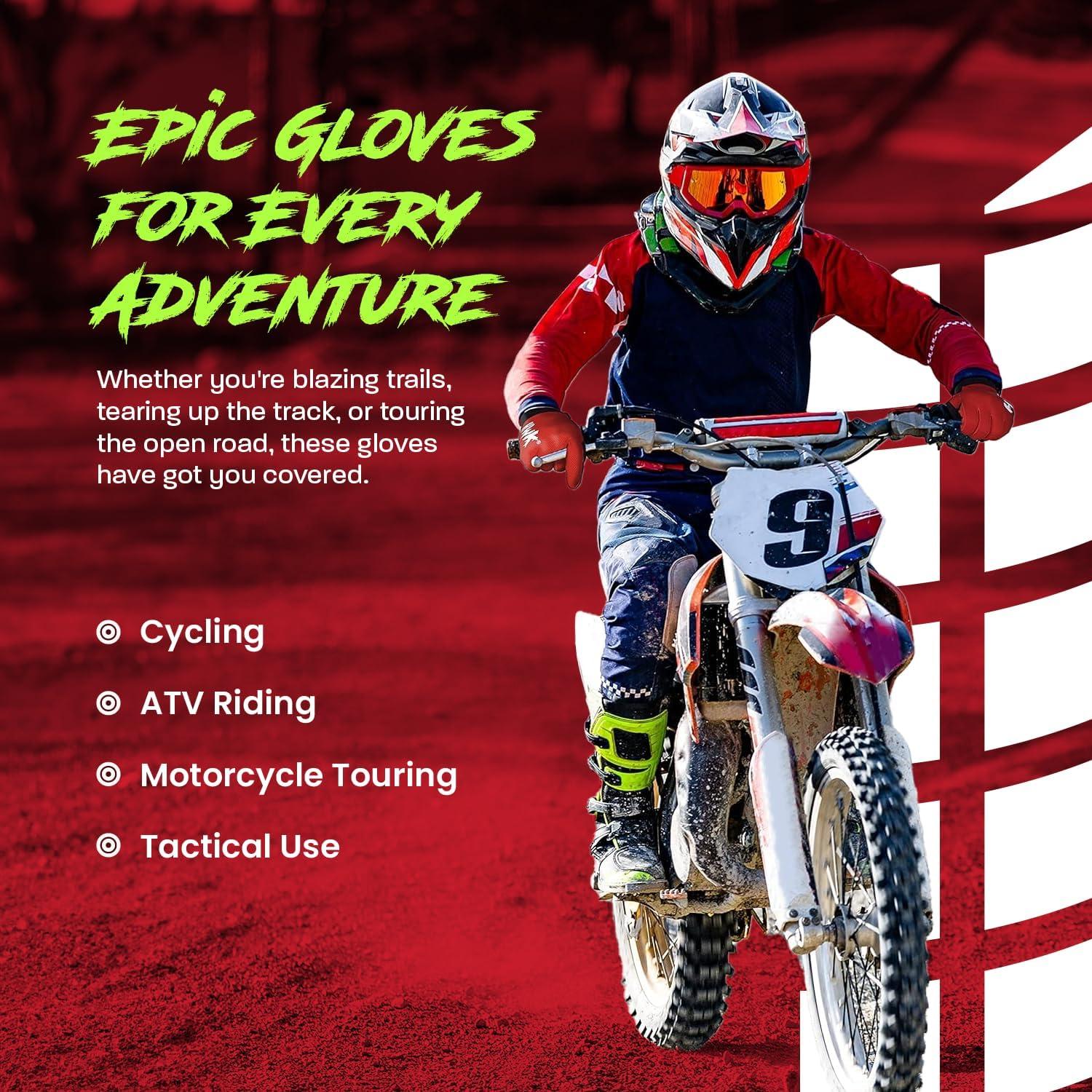 Guantes de Motocicleta HWK Flexo Tácticos 3X-Grande Negros