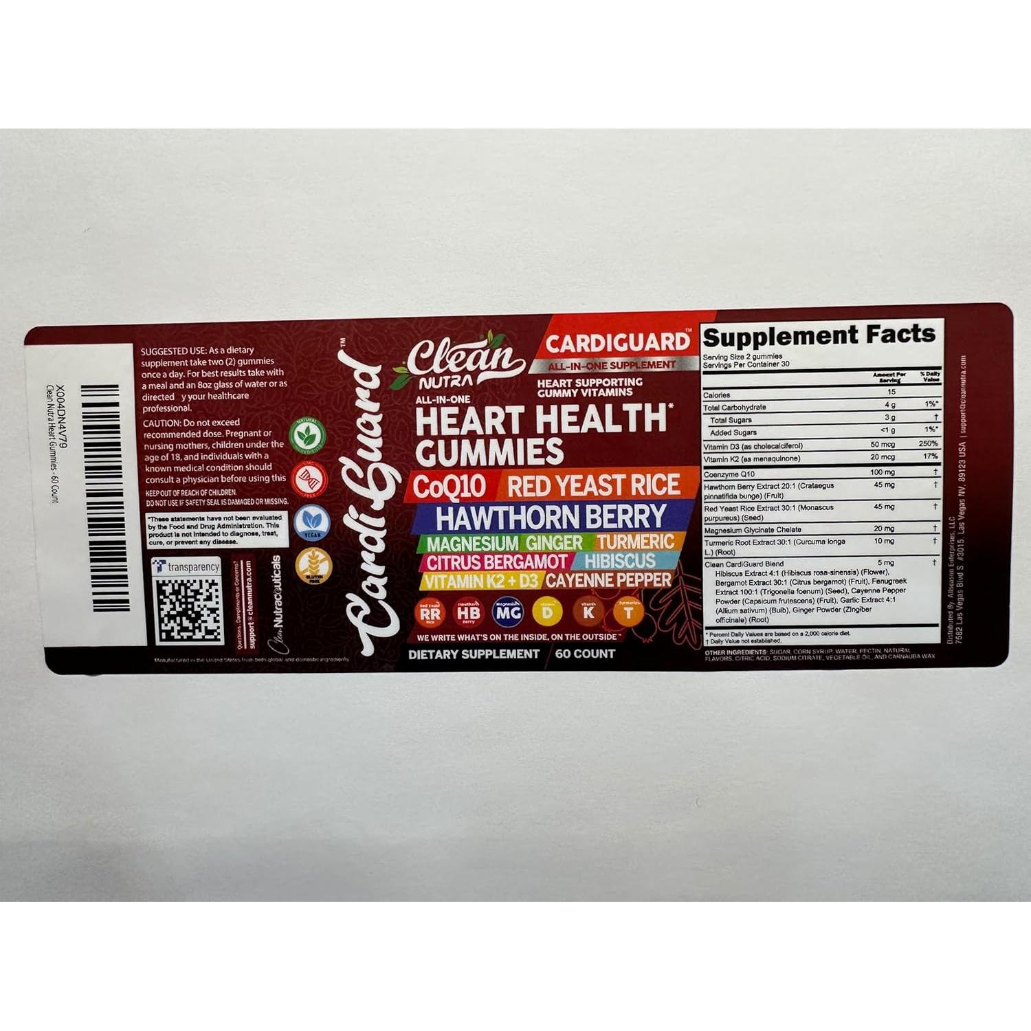 Gomitas CoQ10 Clean Nutraceuticals 300mg con Vitamina K2+D3