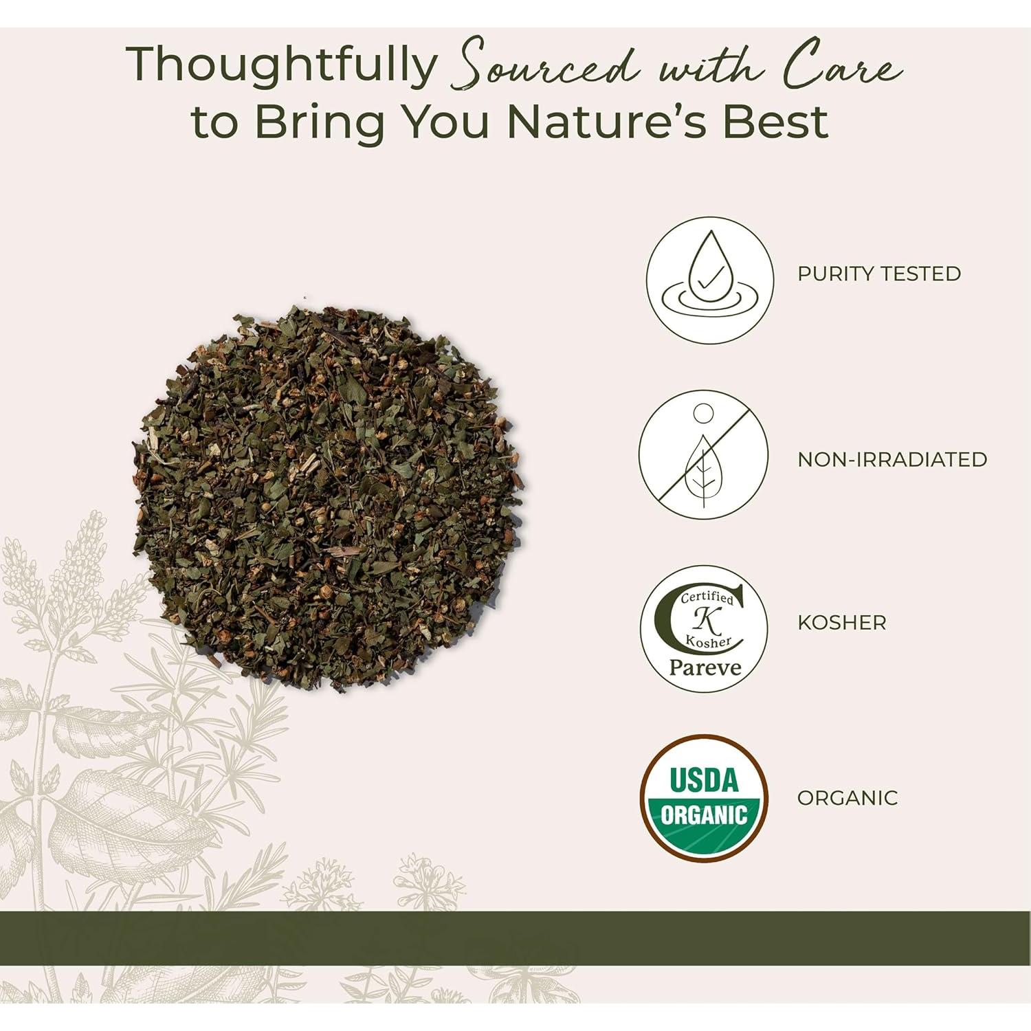 Hojas y Flores de Espino Orgánico Starwest Botanicals 113 g