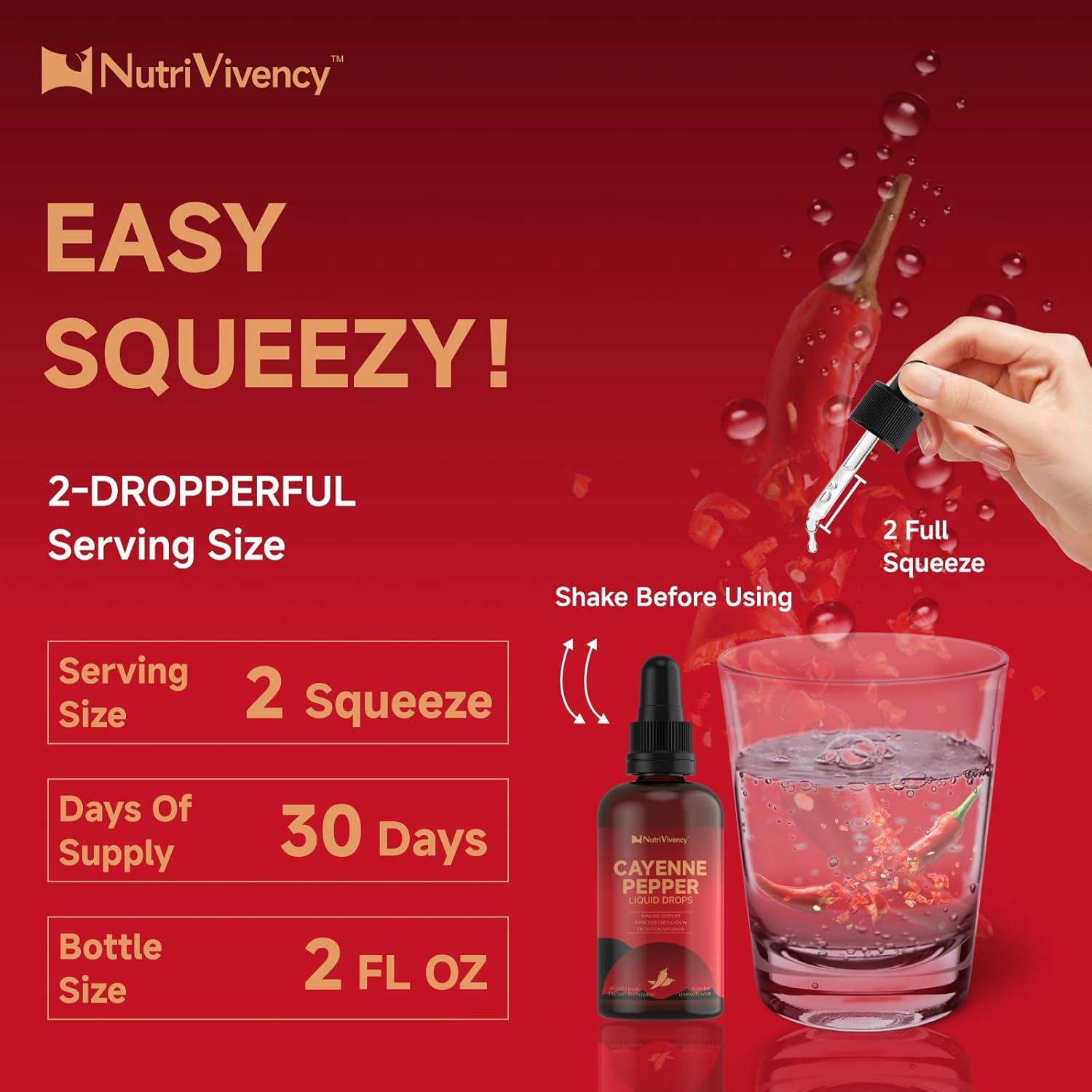 Gotas Líquidas de Pimienta de Cayena NutriSnaps 59 ml - 11 en 1
