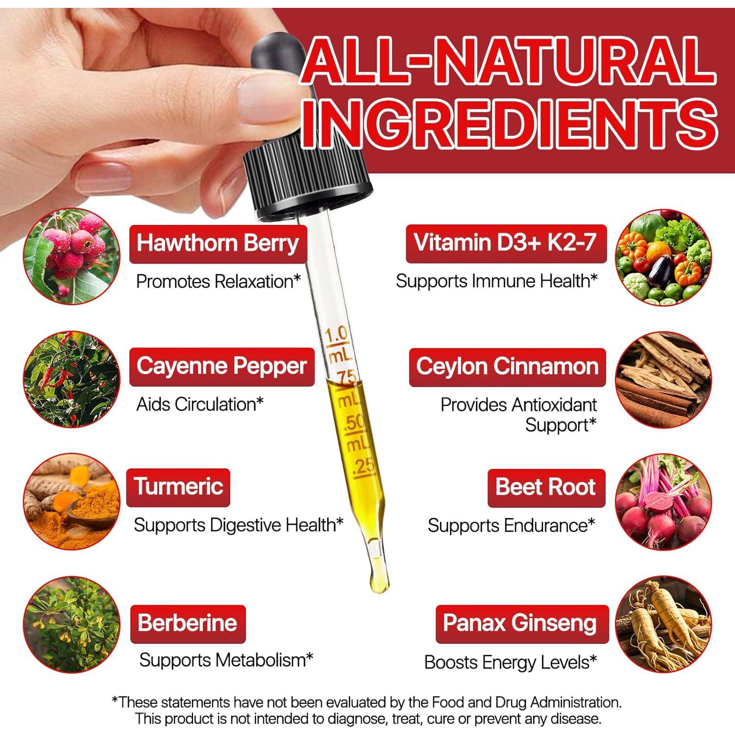 Suplemento Líquido Gotas Artoalabs 59.15 ml - Pimienta, Cúrcuma, Ginseng