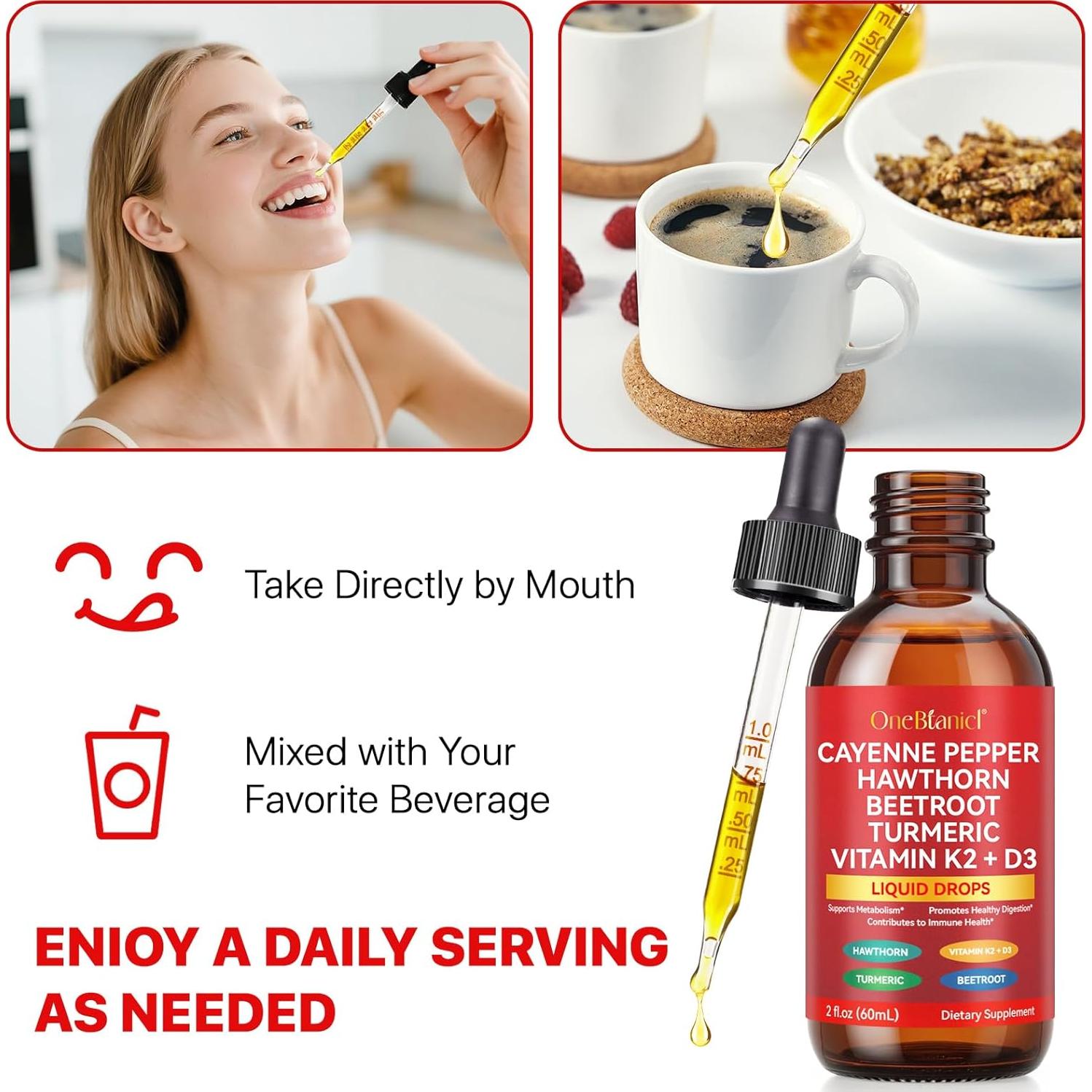 Suplemento Líquido Gotas Artoalabs 59.15 ml - Pimienta, Cúrcuma, Ginseng