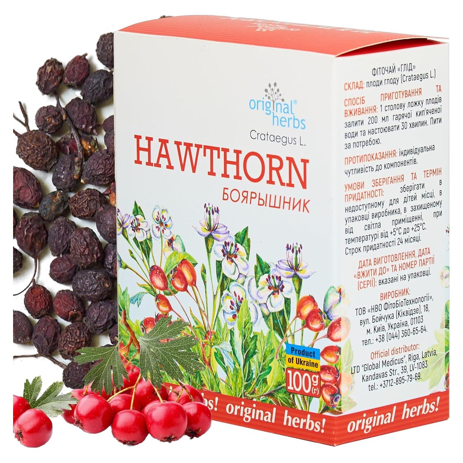 Té de Bayas de Espino Hierbas Originales 100g Antioxidantes