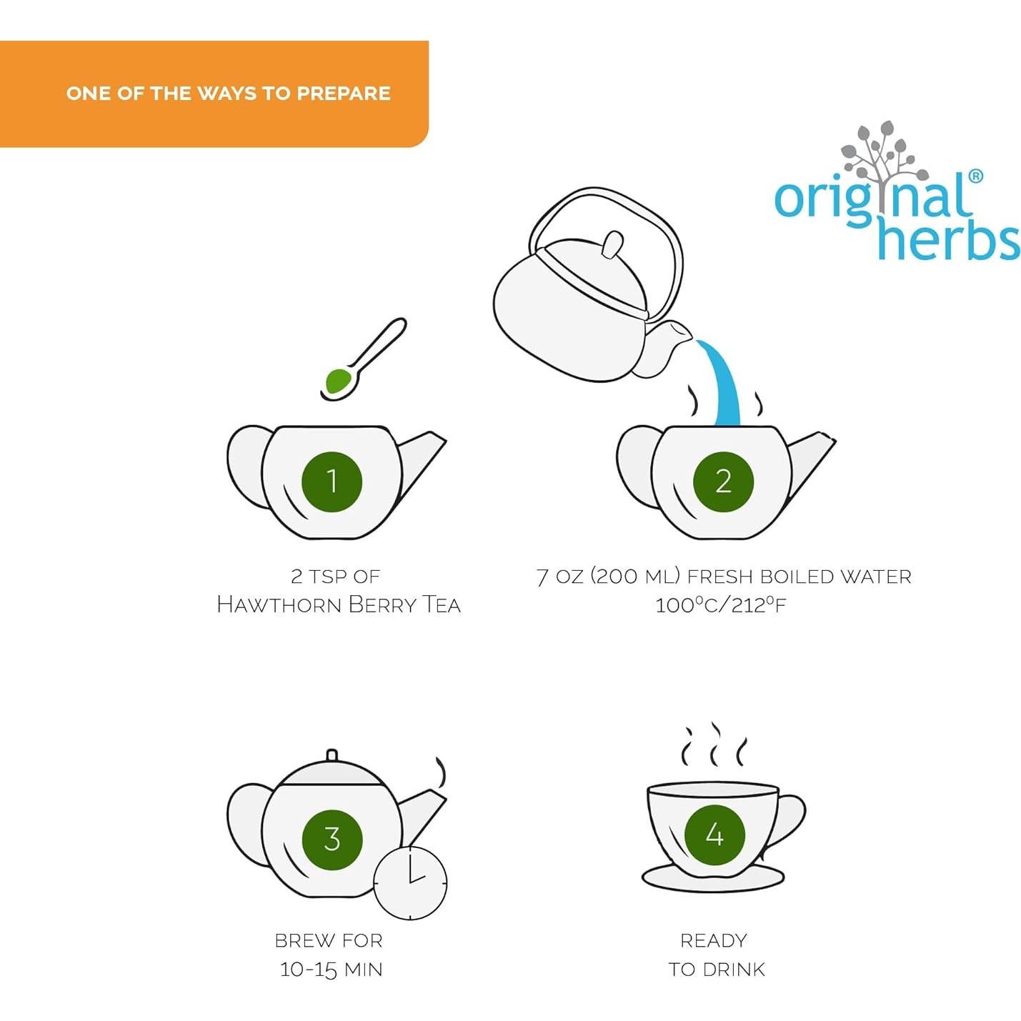 Té de Bayas de Espino Hierbas Originales 100g Antioxidantes