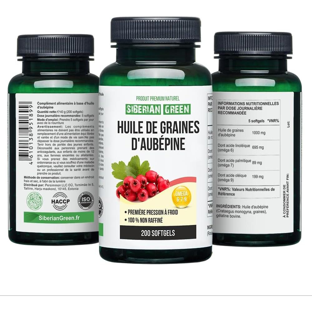 Cápsulas de Aceite de Semilla de Espino Best Value 200 Unidades