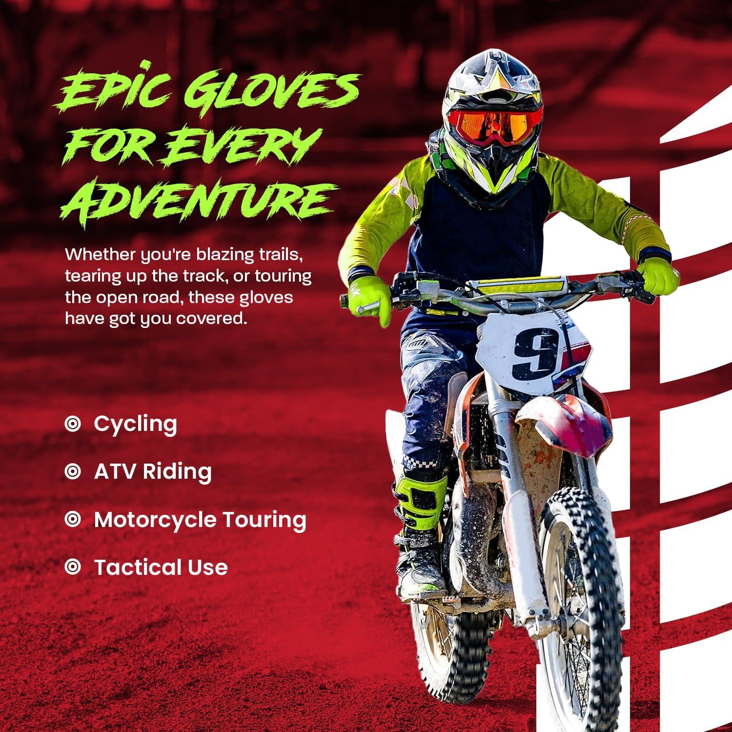 Guantes de Motocicleta HWK Flexo Tácticos para Hombres 3X