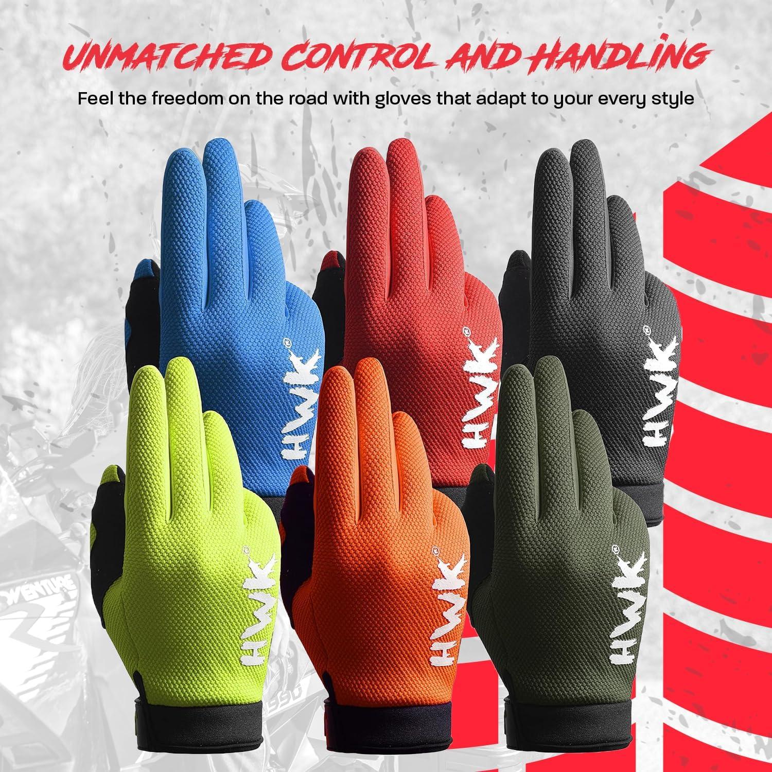 Guantes de Motocicleta HWK Flexo Tácticos para Hombres 3X
